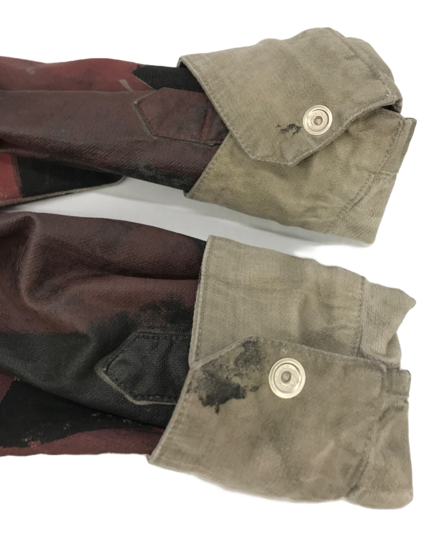 中古・古着通販】DIESEL (ディーゼル) ジョグデニムジャケット レッド