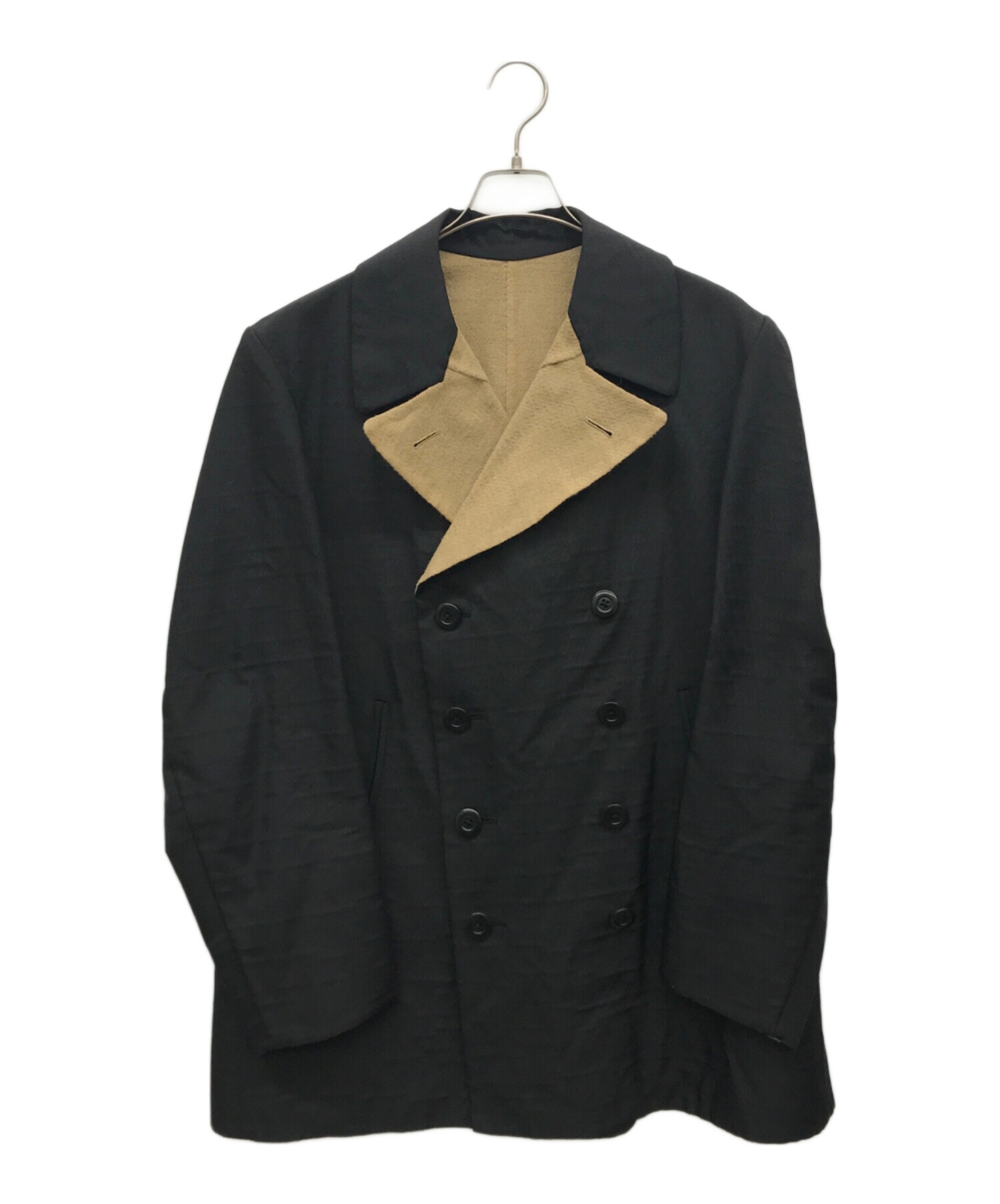 ワイズ(Y's) フォーメン Pコート(ブラック)