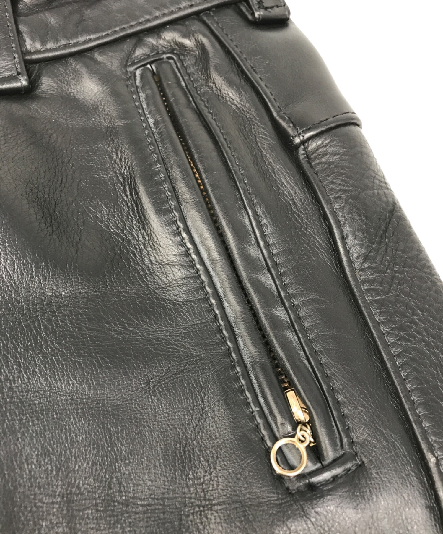 中古・古着通販】VANSON (バンソン) バイカーパンツ ブラック サイズ