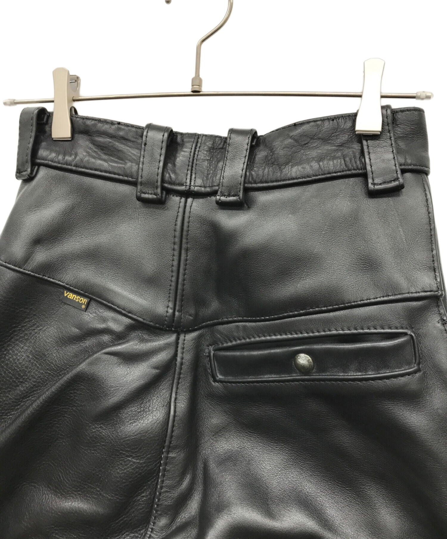 中古・古着通販】VANSON (バンソン) バイカーパンツ ブラック サイズ