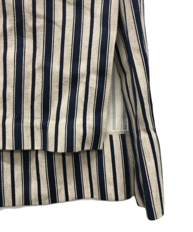 中古・古着通販】EBURE (エブール) リネン混ストライプスカート 