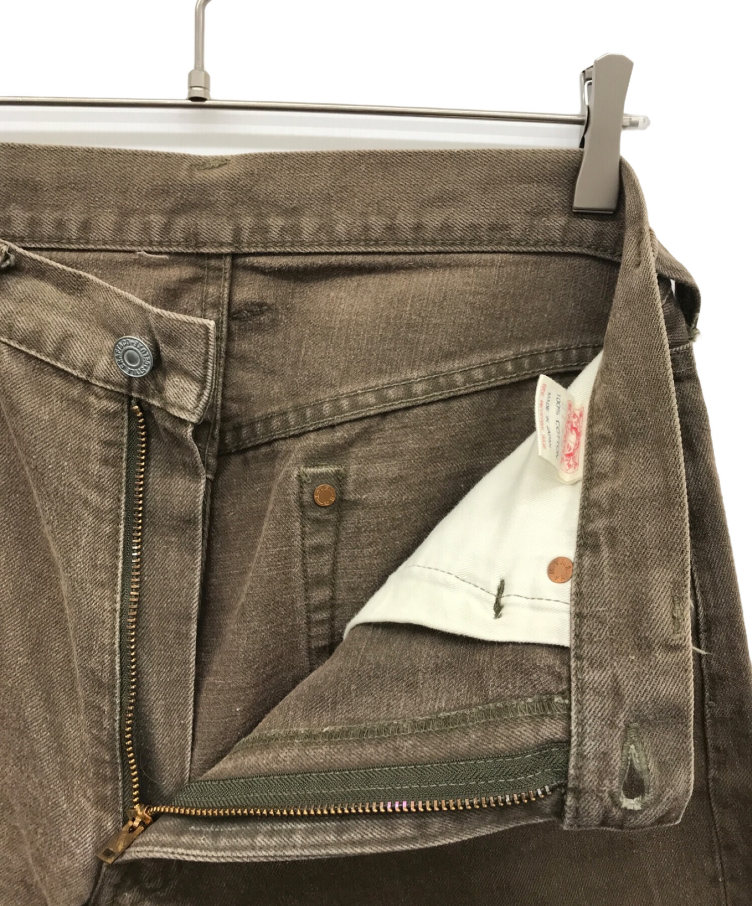 中古・古着通販】EVISU (エビス) 2005デニムパンツ ブラウン サイズ:31 