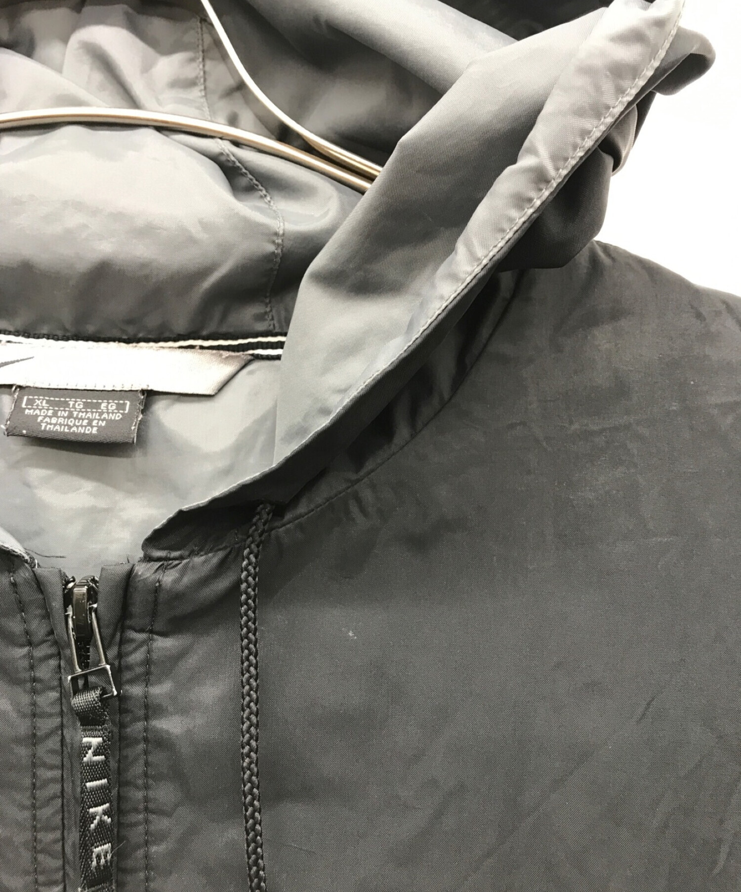 中古・古着通販】NIKE (ナイキ) ナイロンパーカー ブラック サイズ:XL