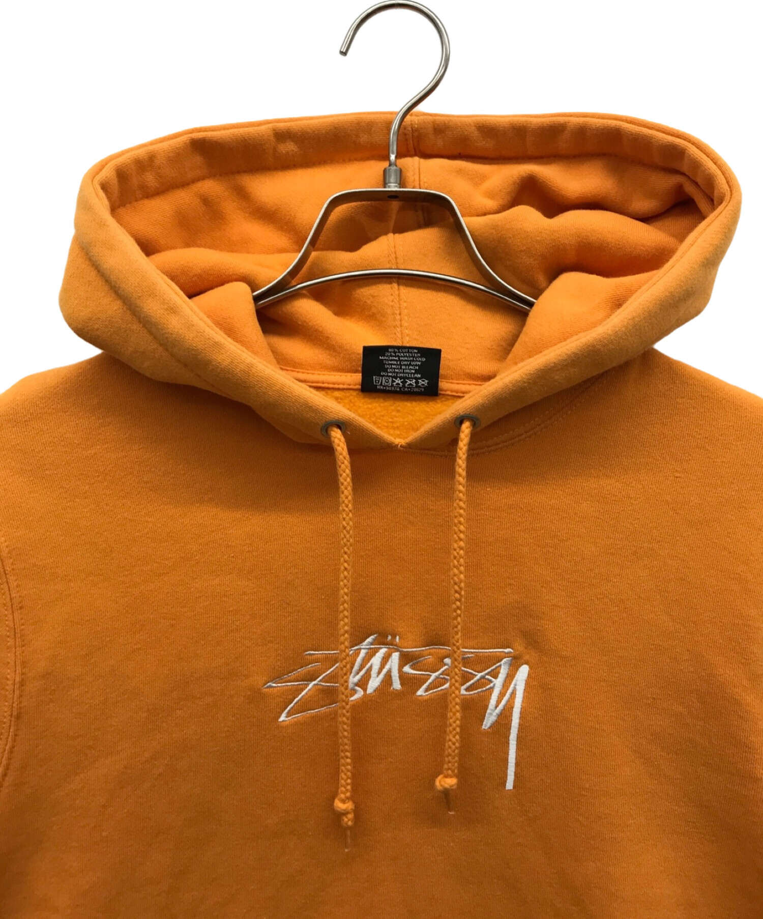 中古・古着通販】stussy (ステューシー) ロゴパーカー オレンジ