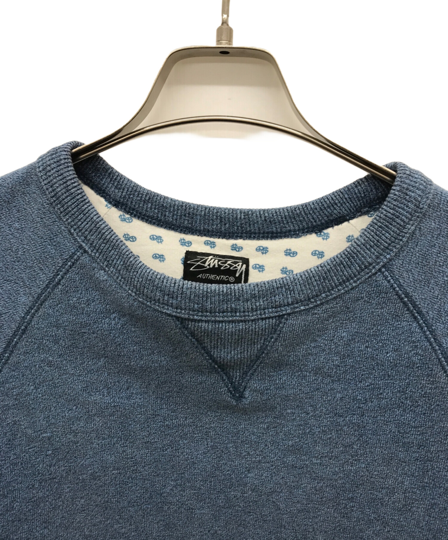 中古・古着通販】stussy (ステューシー) ラグランスウェット ブルー 