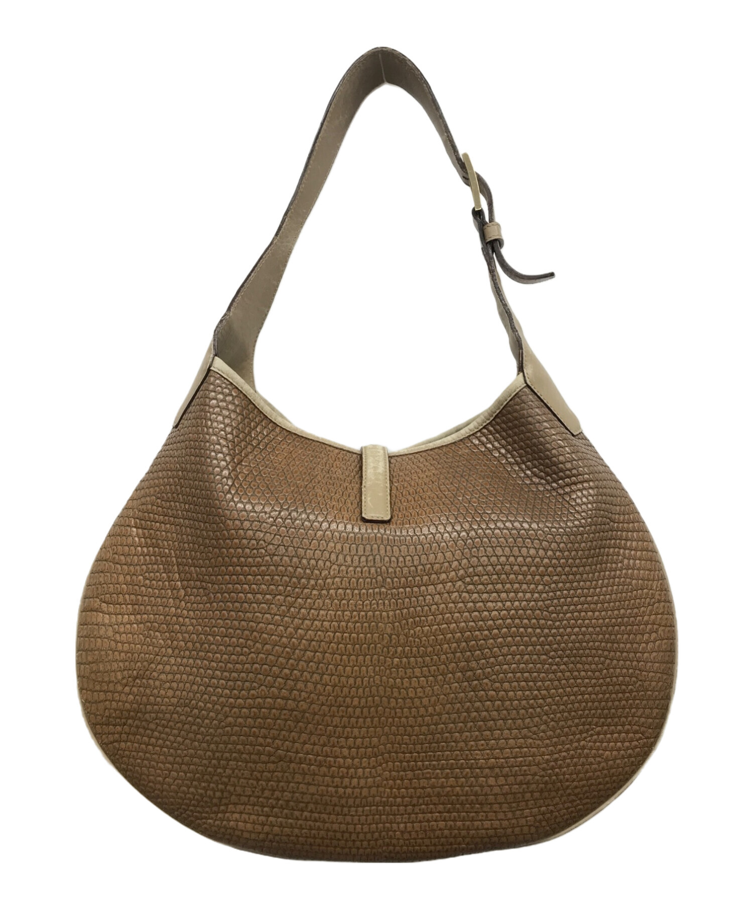 サルバトーレフェラガモワンショルダーバッグハンドバッグベージュ