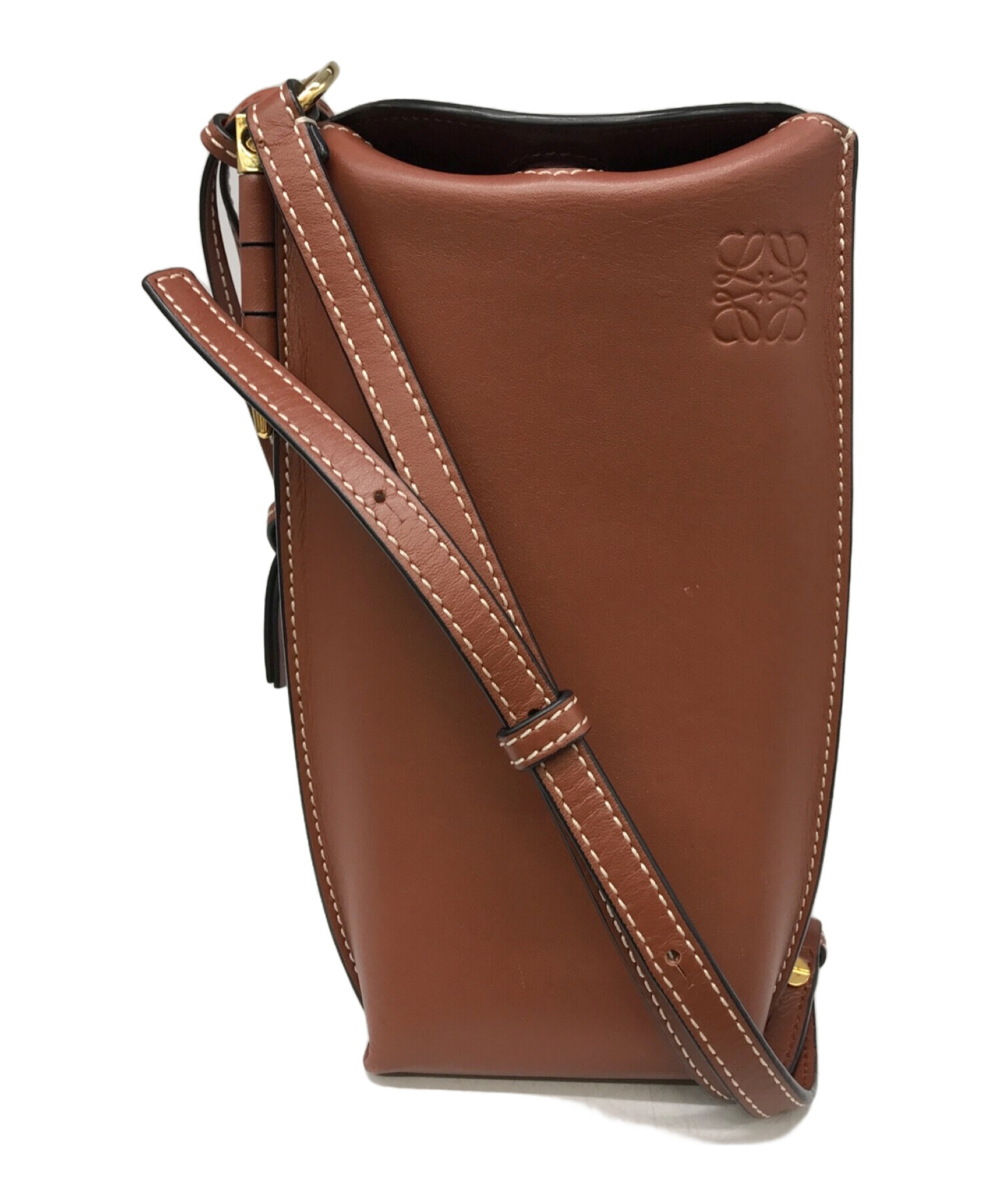 中古・古着通販】LOEWE (ロエベ) ゲートポケット ブラウン 中古・古着通販】LOEWE (ロエベ) ゲートポケット ブラウン