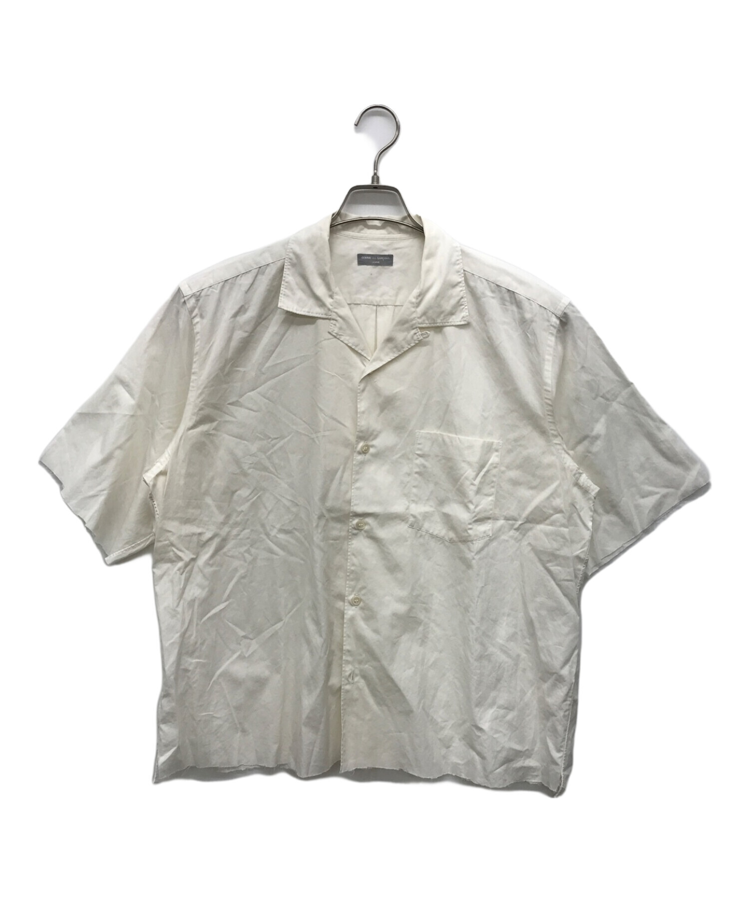 コムデギャルソンオムのオープンカラーシャツ comme des garçons homme