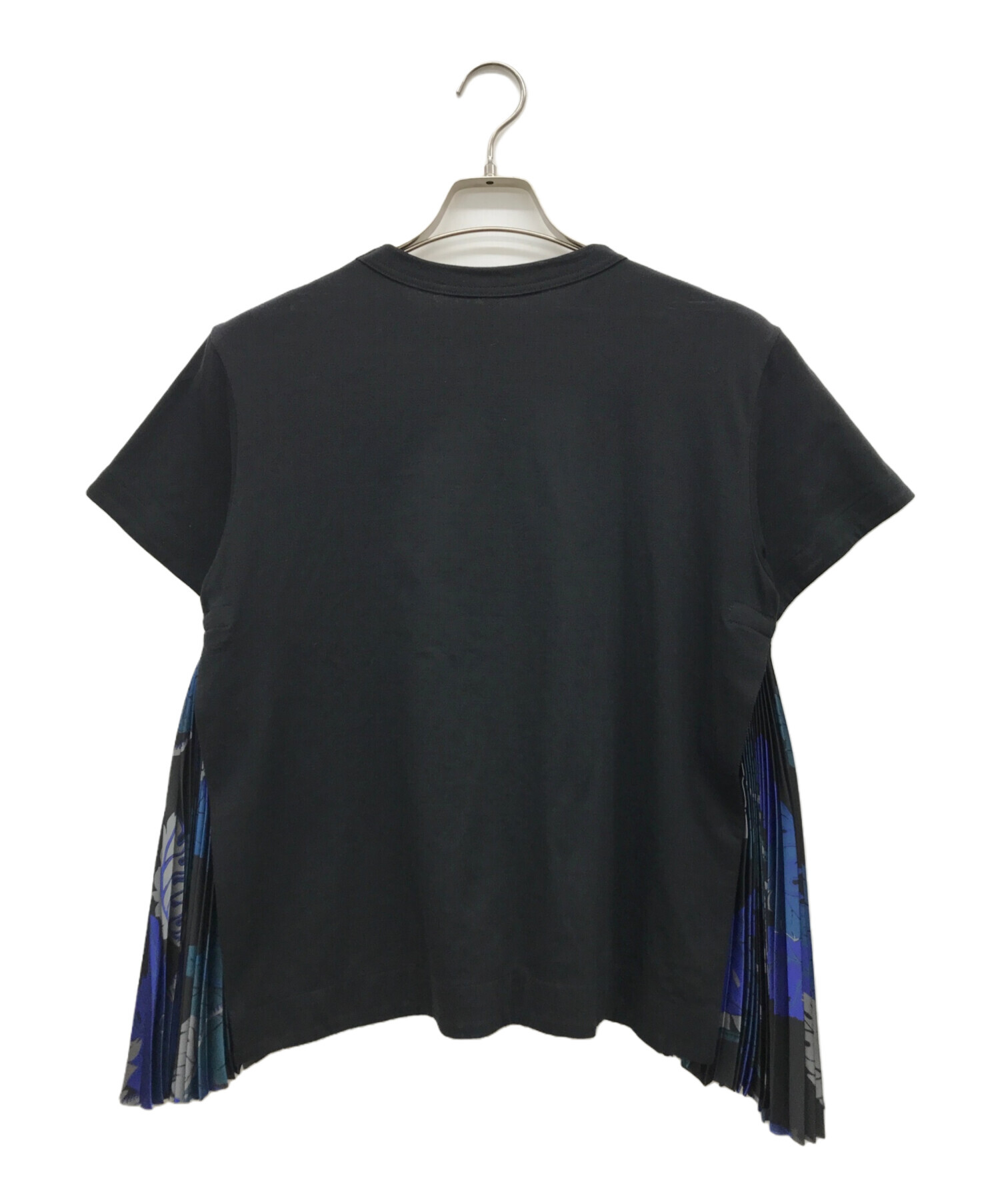 SACAI プリーツカットソー 美品⭐︎sacai サカイネイビー 半袖シャツ 