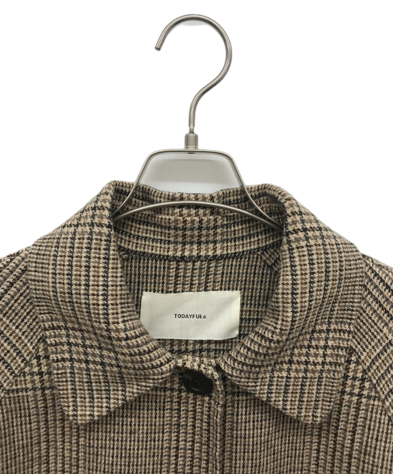 中古・古着通販】TODAYFUL (トゥデイフル) Soutiencollar Check Coat