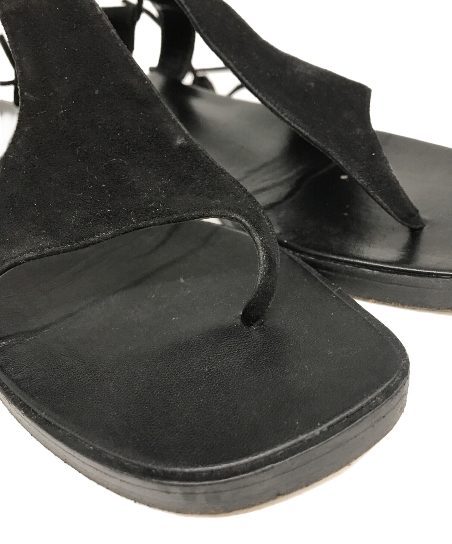 GUCCI ブラック サンダル　シティサンダル GUCCI（グッチ）サンダル 黒 サイズ:EU37(23.5cm位) レディース