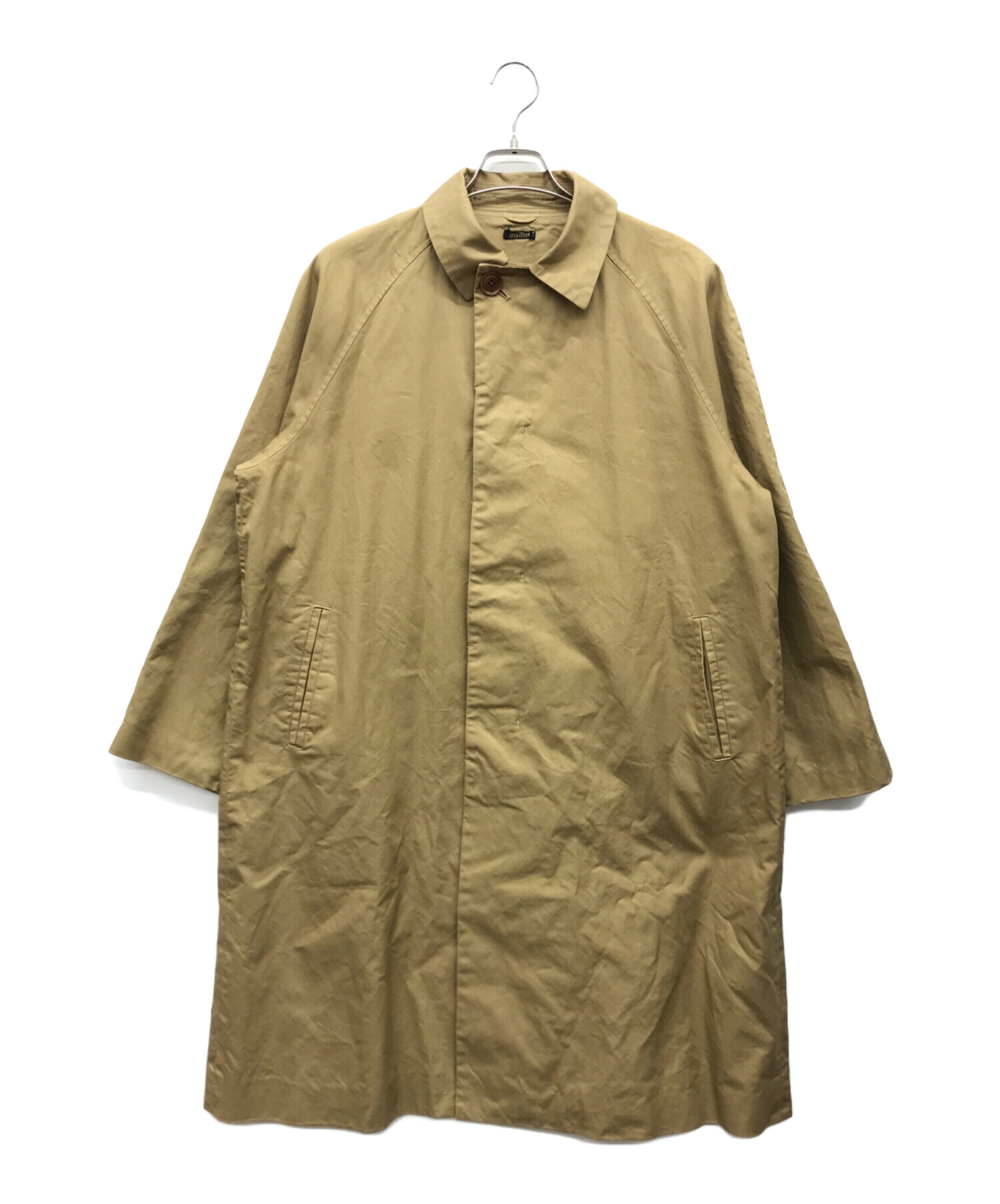 中古・古着通販】maillot (マイヨ) mature cotton over coat ブラウン 