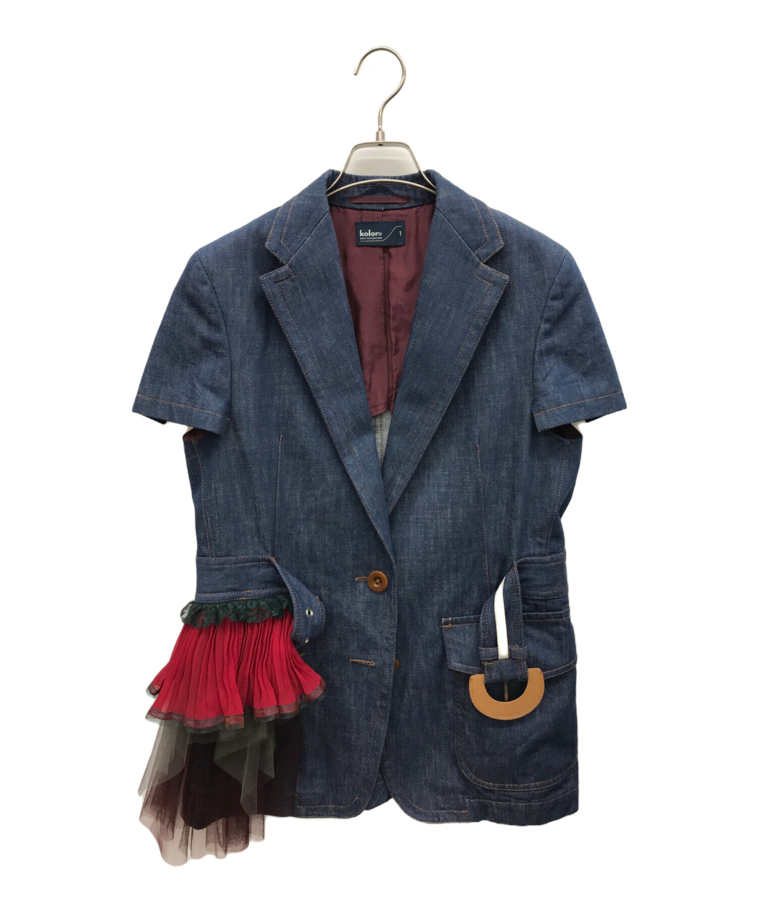 中古・古着通販】KOLOR (カラー) デザインデニムジャケット インディゴ