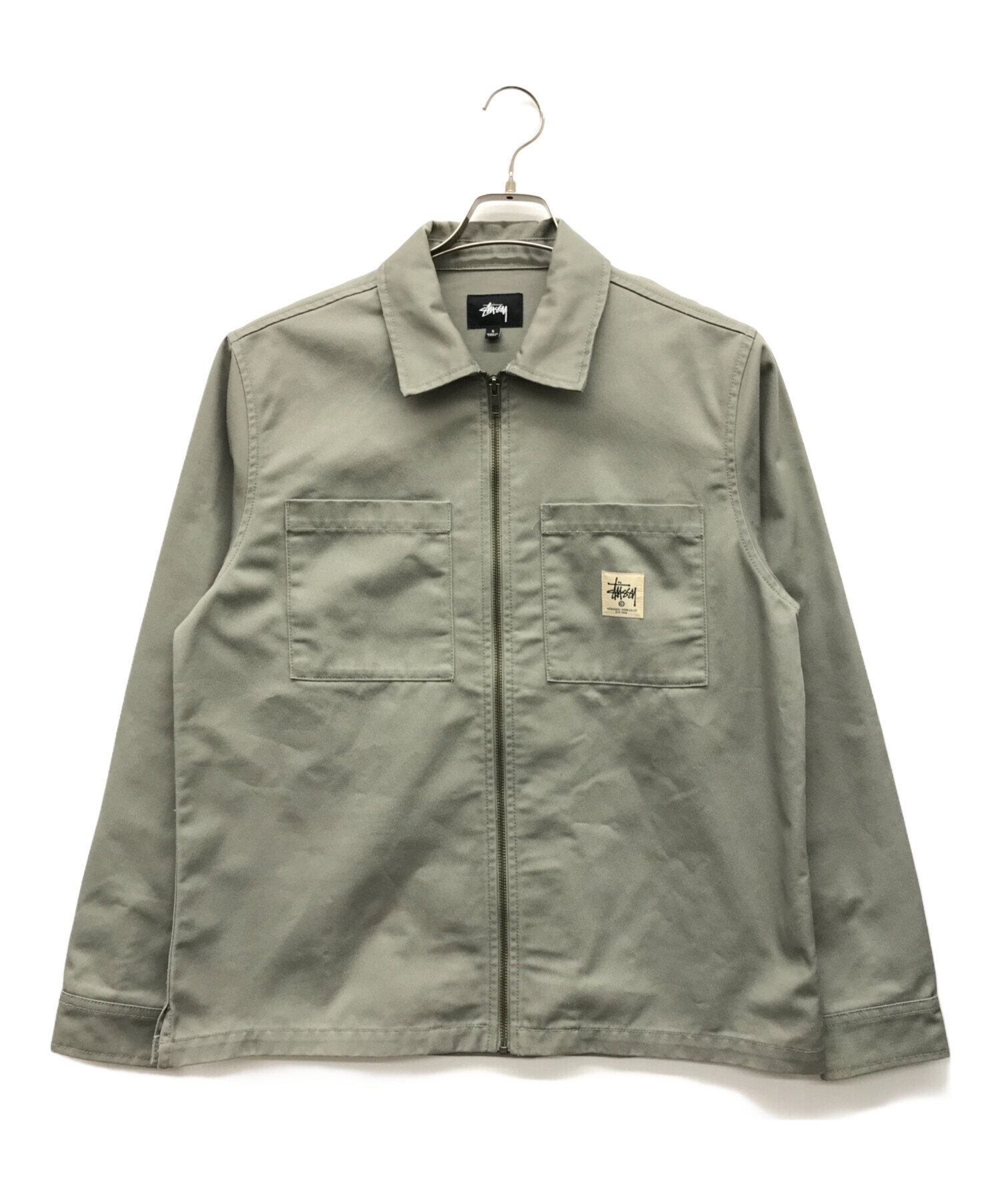 中古・古着通販】stussy (ステューシー) ワークジャケット グレー 