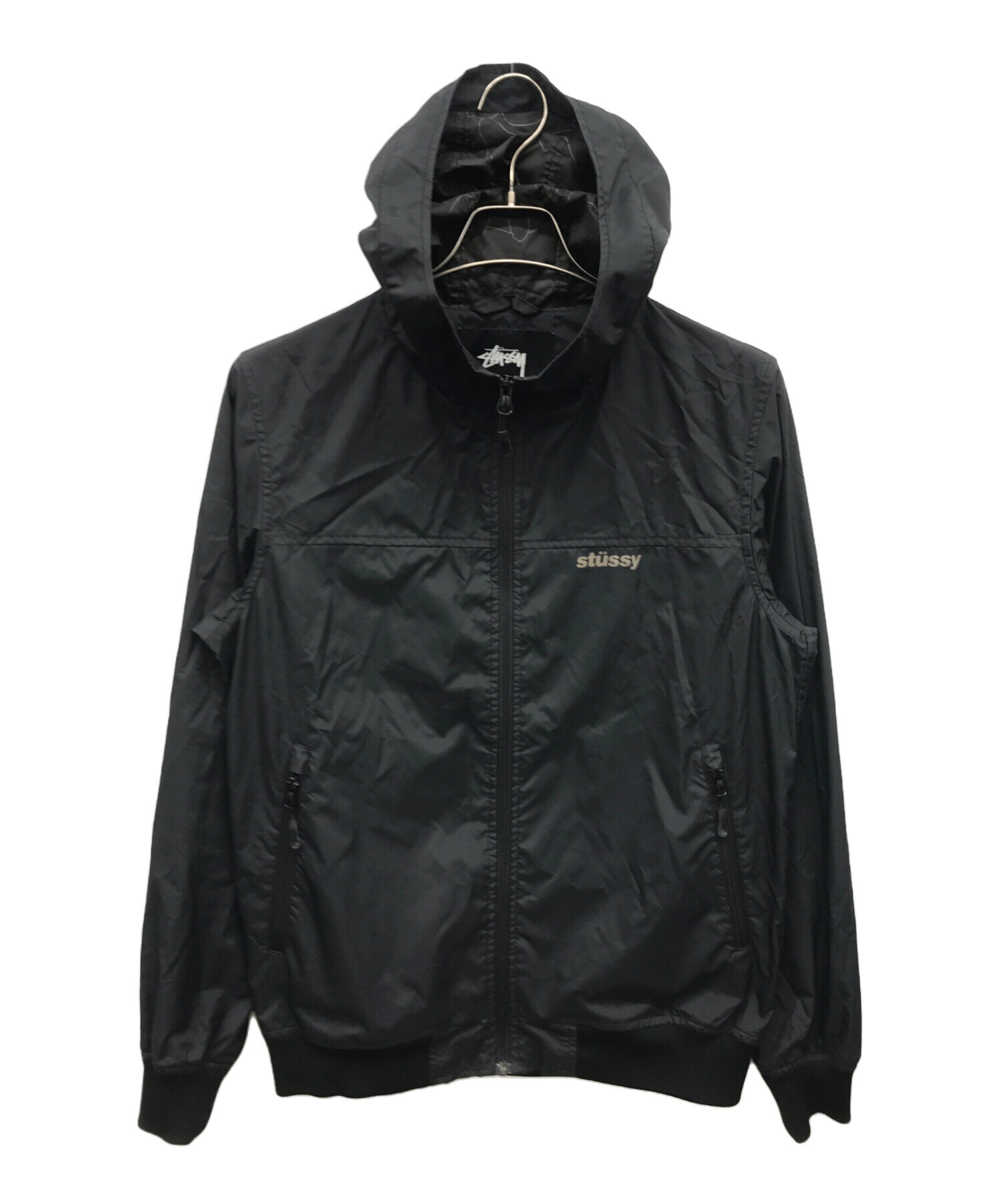中古・古着通販】stussy (ステューシー) ナイロンジャケット ブラック