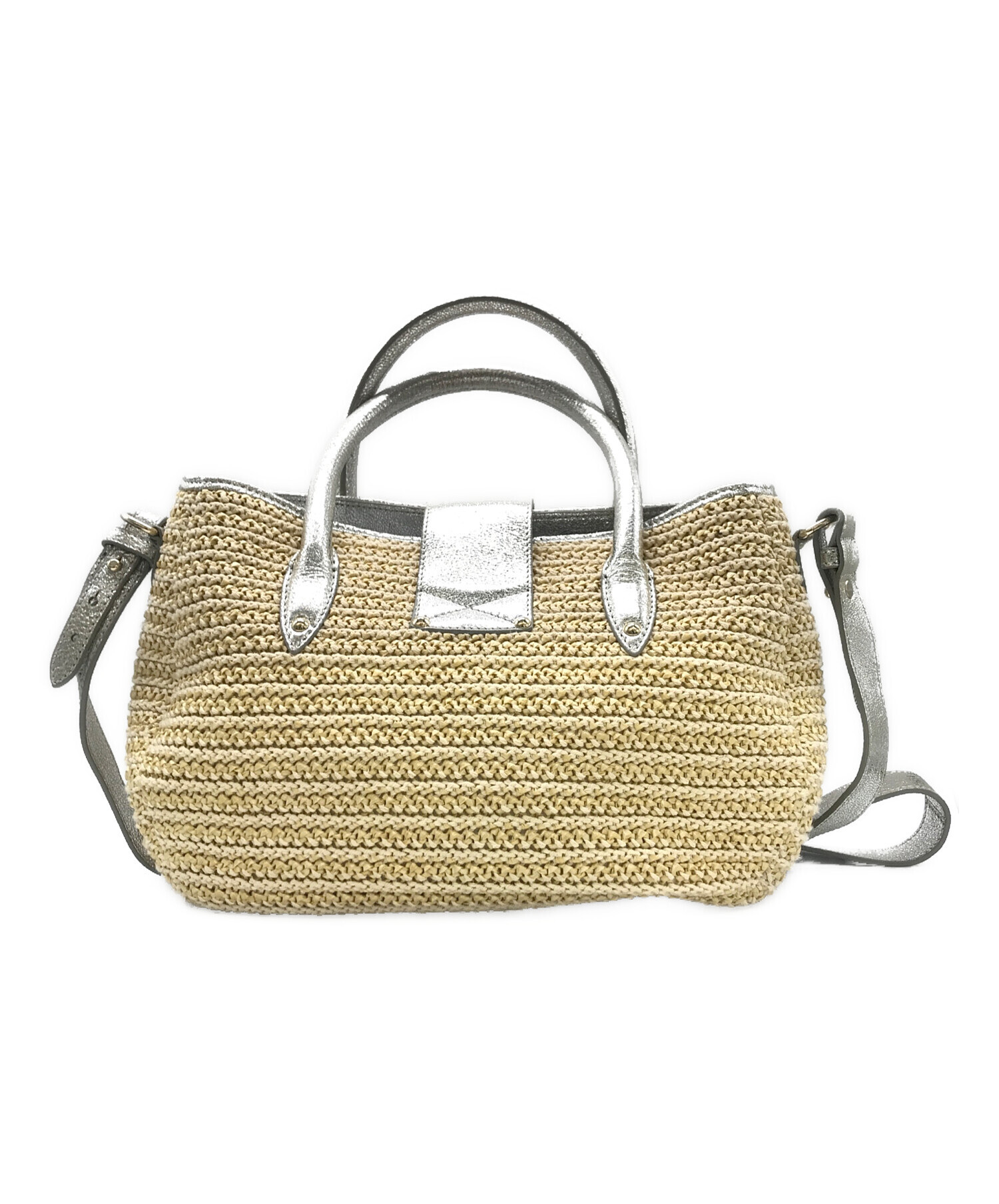 中古・古着通販】JIMMY CHOO (ジミーチュウ) 2WAYバッグ ベージュ 