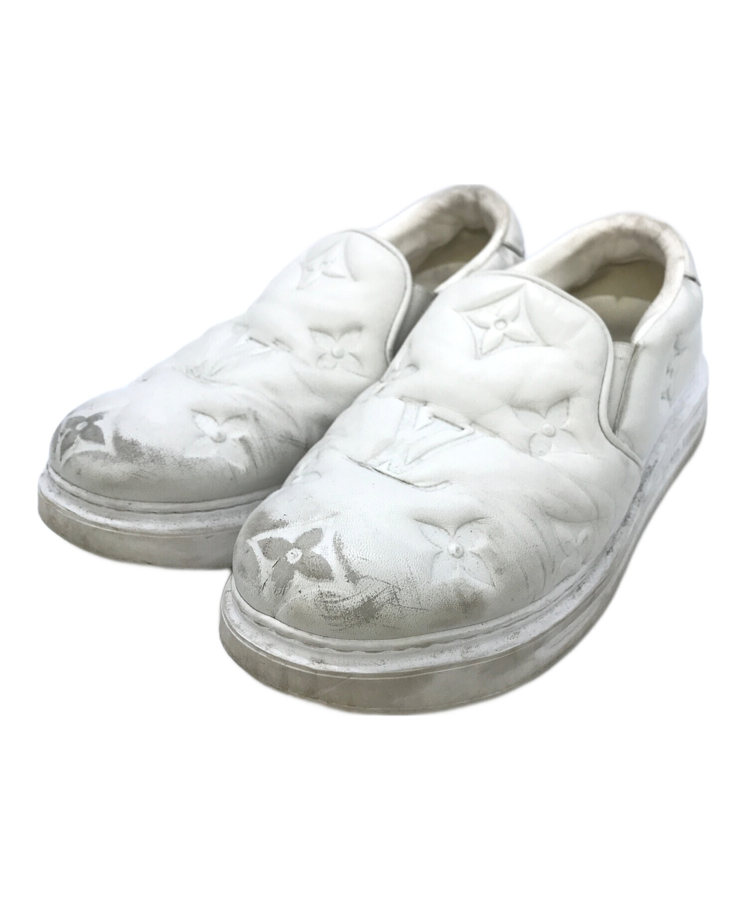 中古・古着通販】LOUIS VUITTON (ルイ ヴィトン) レザースリッポン