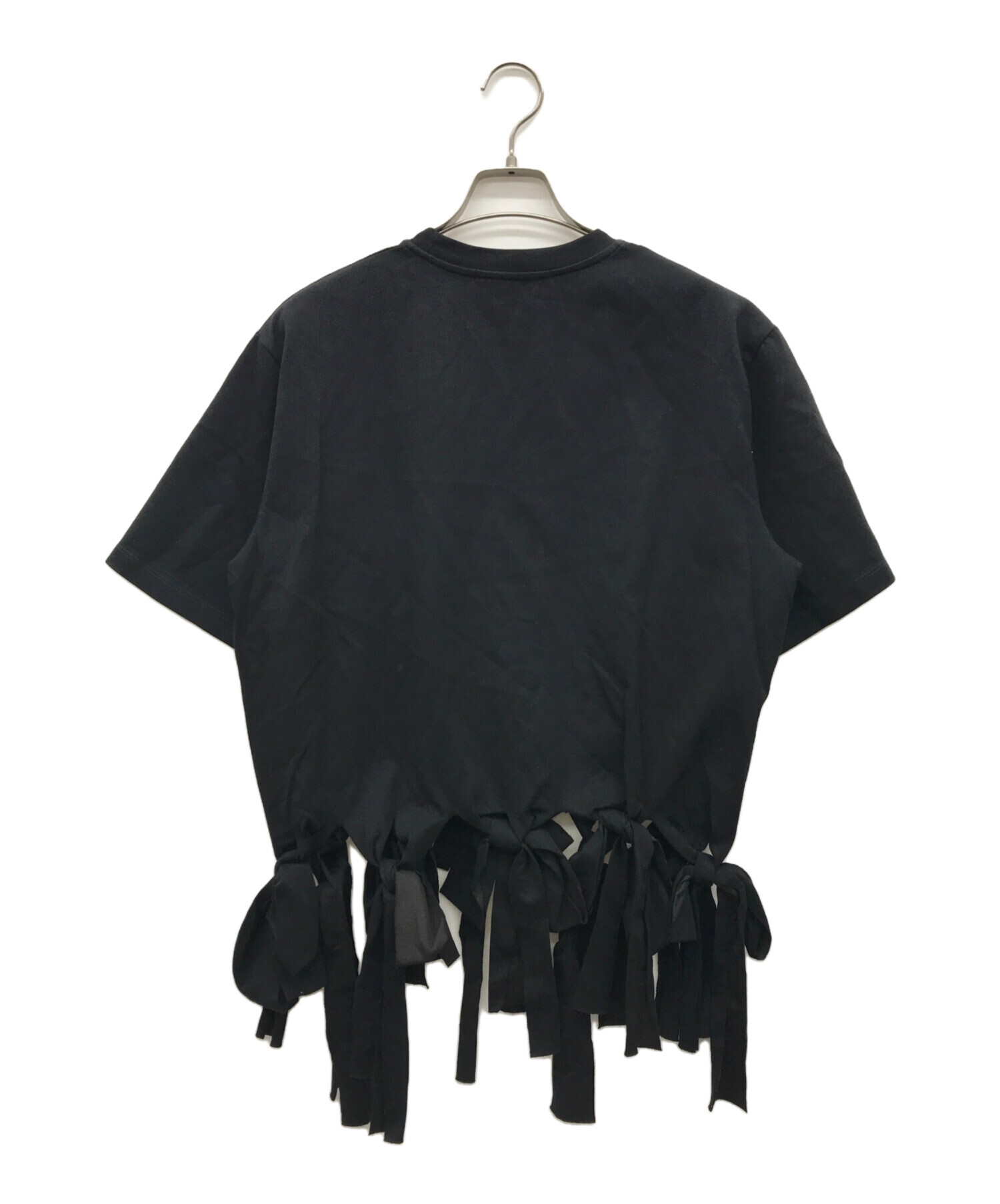 中古・古着通販】MSGM (エムエスジーエム) ロゴフリンジカットソー 