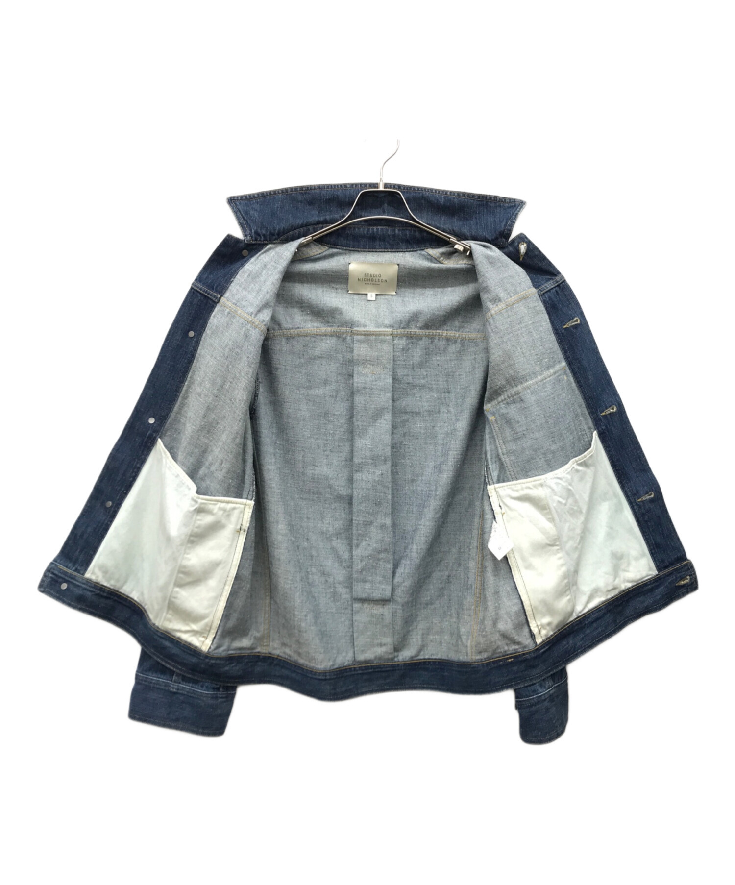【新品未使用】スタジオニコルソン　デニムジャケット Sサイズ 今年こそデニムジャケットを！＃STUDIO NICHOLSON | andPheb