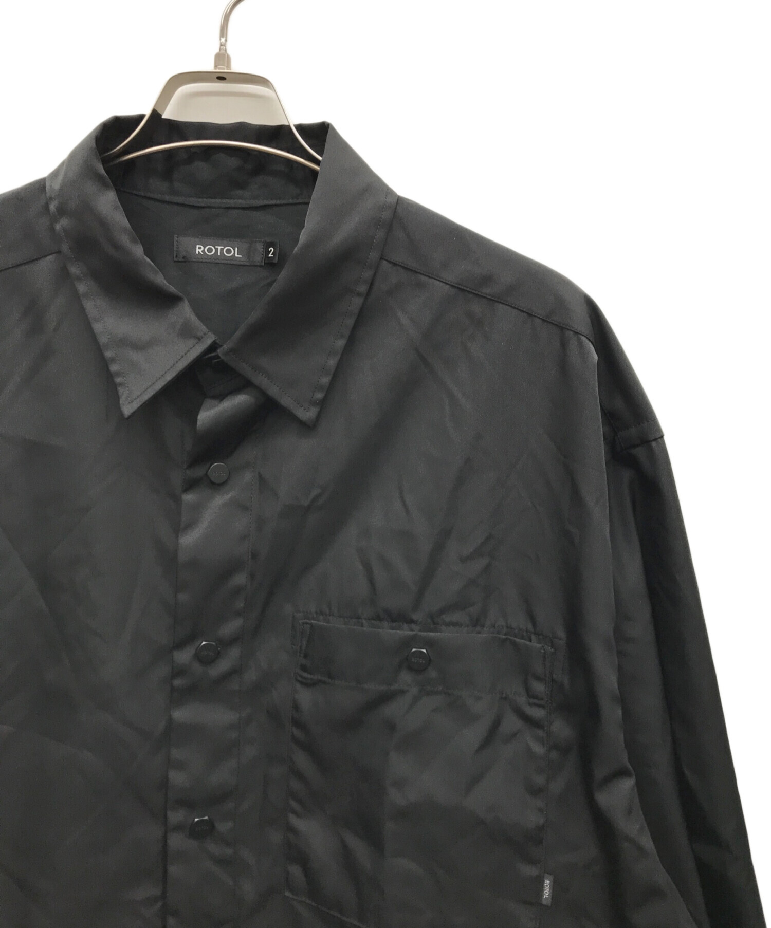 ROTOL ロトル SNAP BUTTON SHIRT OMBRECHECK S