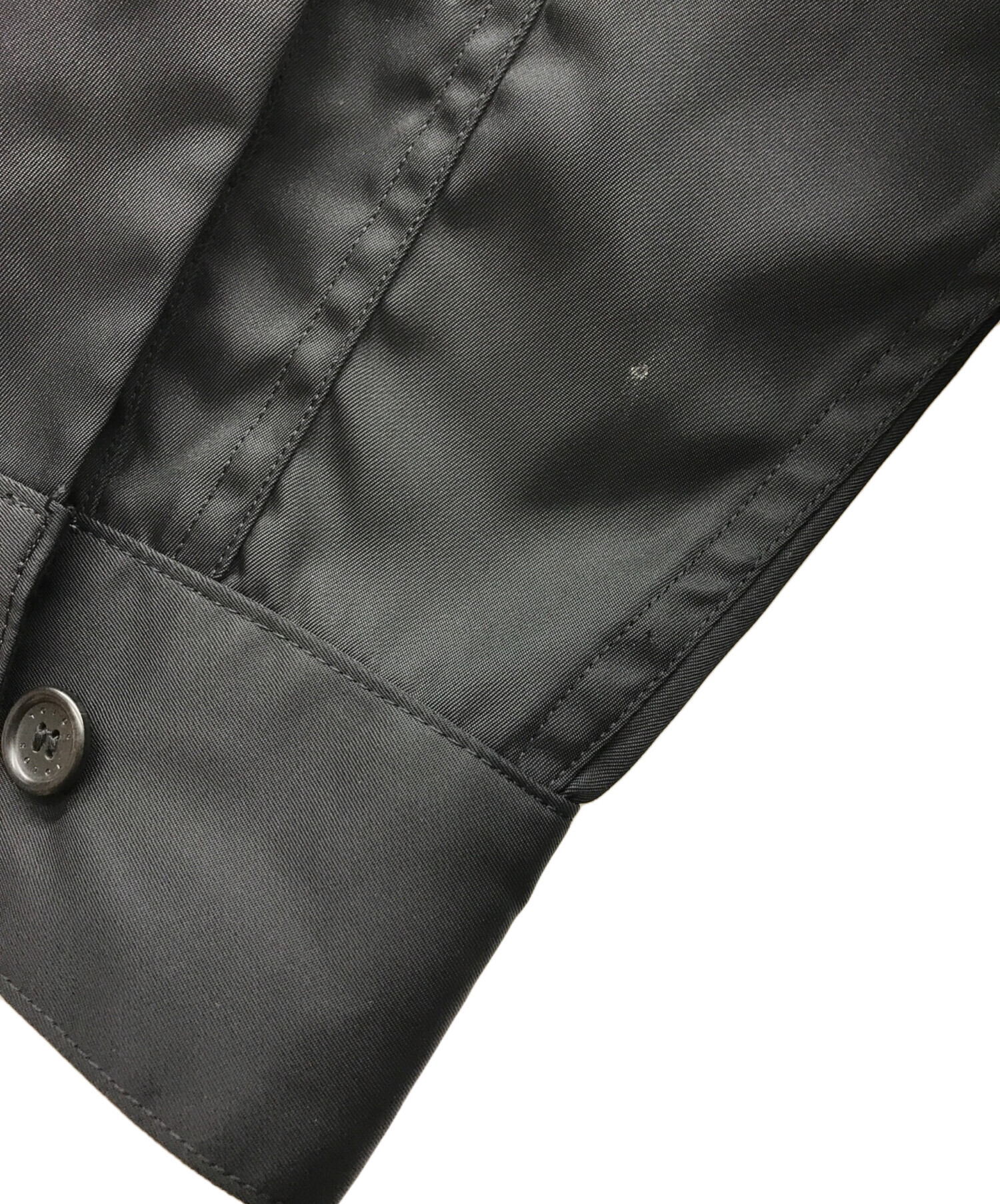 中古・古着通販】ROTOL (ロトル) SNAP BUTTON NYLON SHIRT ブラック