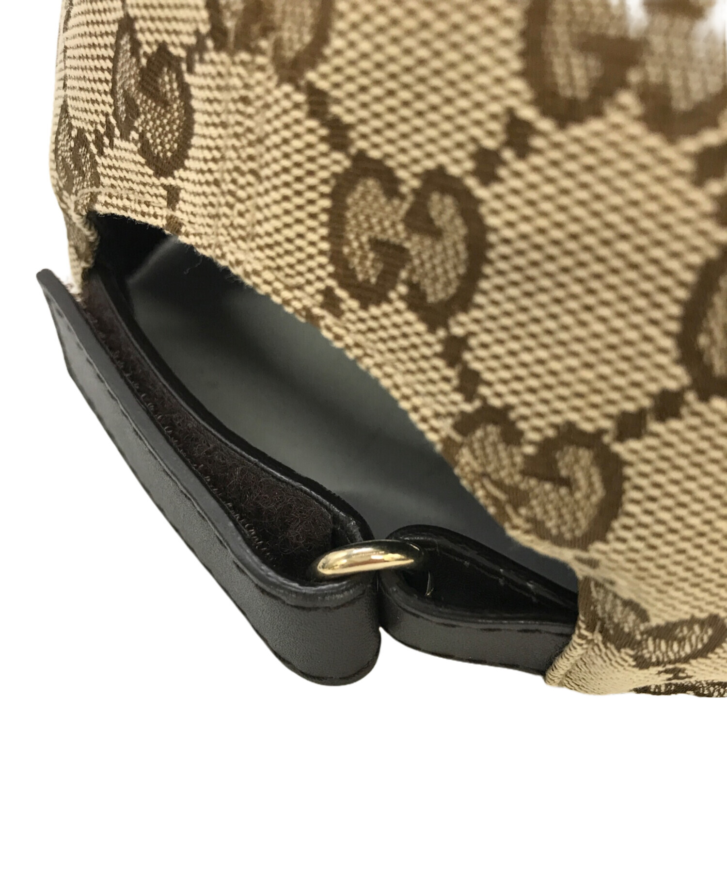 中古・古着通販】GUCCI (グッチ) キャップ ベージュ サイズ:XS 56