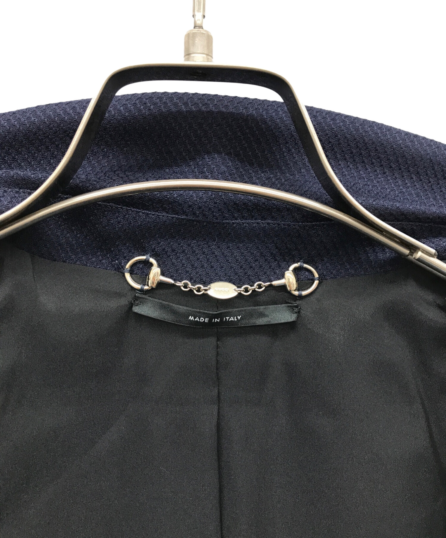 中古・古着通販】GUCCI (グッチ) テーラードジャケット ネイビー