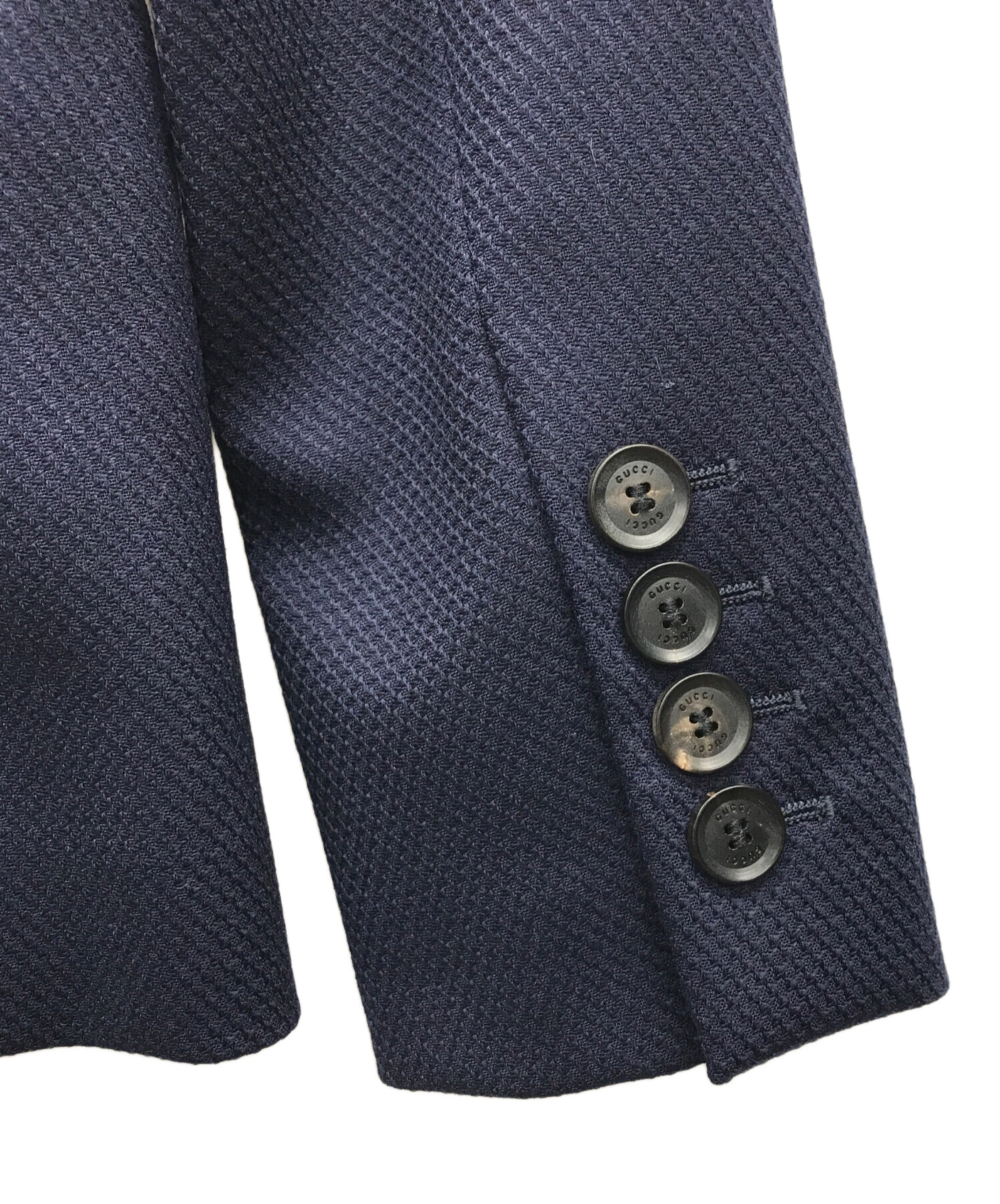 中古・古着通販】GUCCI (グッチ) テーラードジャケット ネイビー