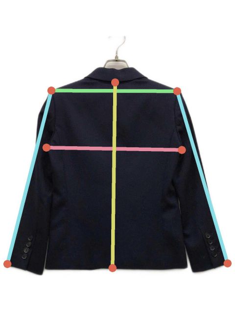 中古・古着通販】GUCCI (グッチ) テーラードジャケット ネイビー