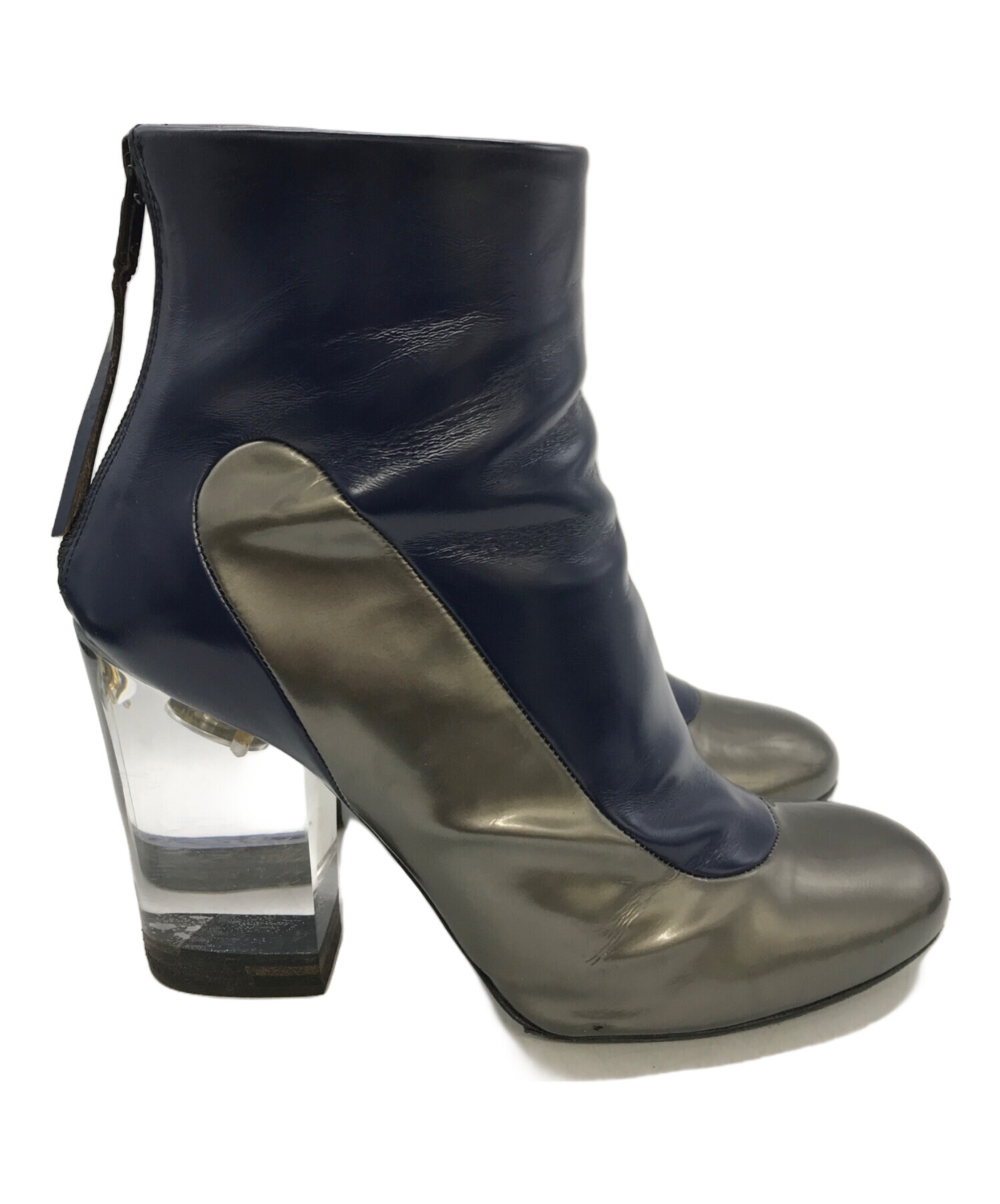 美品✨PREMIATA プレミアータ レザー ブーツ ハイカット 8/27.5 中古・古着通販】PREMIATA (プレミアータ) クリアヒールブーツ