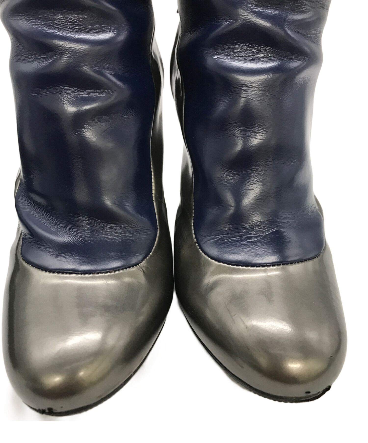 プレミアータ（PREMIATA） イタリア製ブーツ 青 UK7 中古・古着通販】PREMIATA (プレミアータ) クリアヒールブーツ
