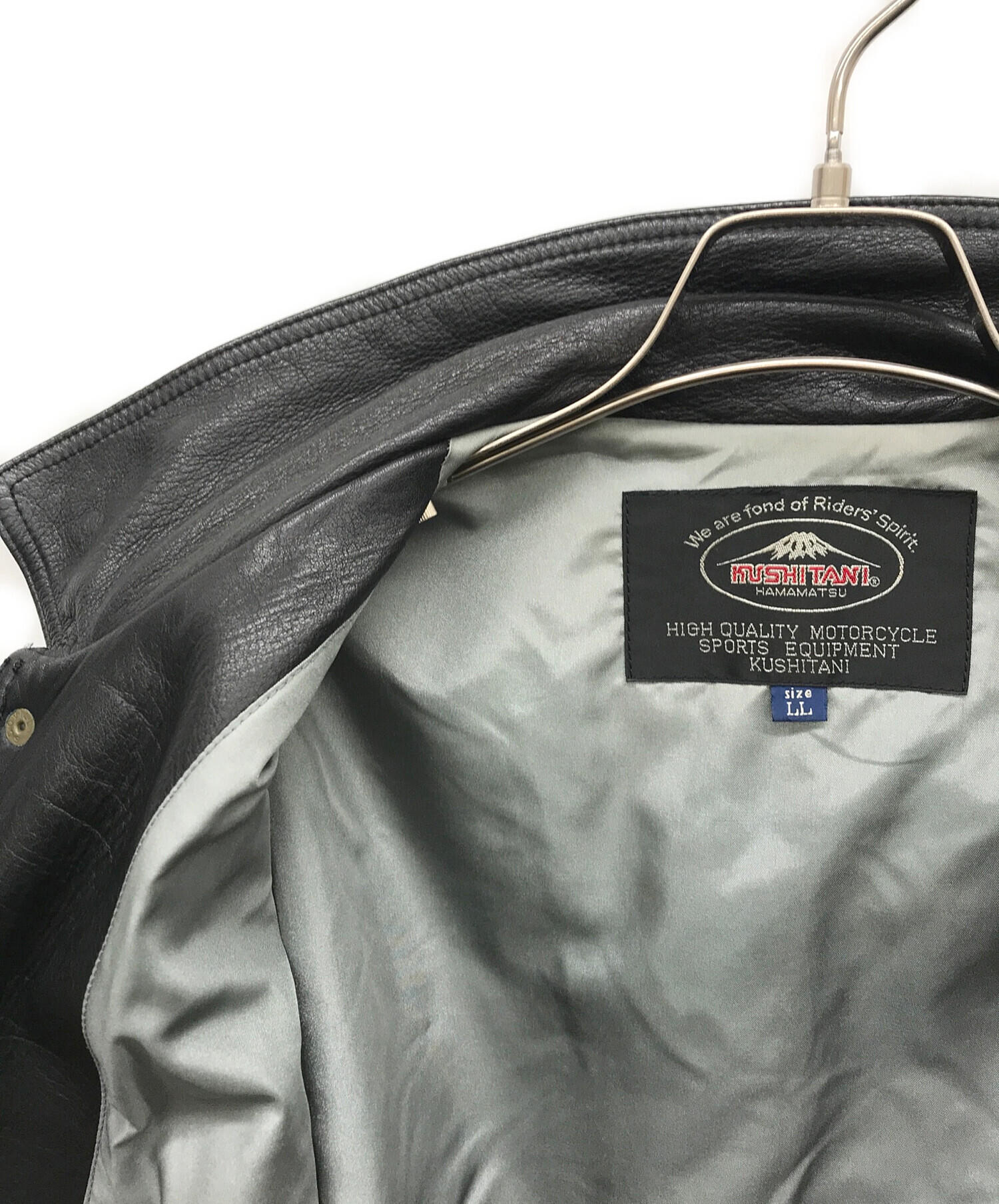 中古・古着通販】KUSHITANI (クシタニ) レザージャケット ブラック