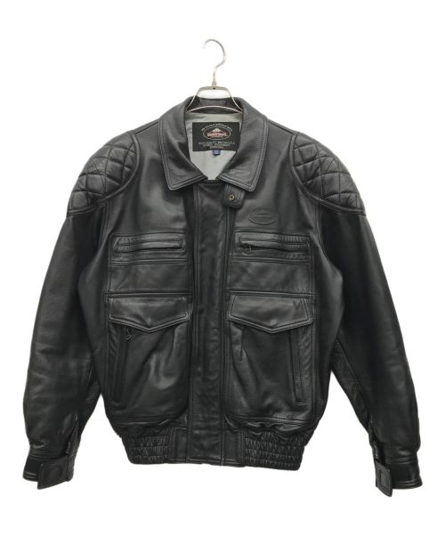 クシタニ　KUSHITANI ブラック レザージャケット　希少XLサイズ 中古・古着通販】KUSHITANI (クシタニ) レザージャケット ブラック