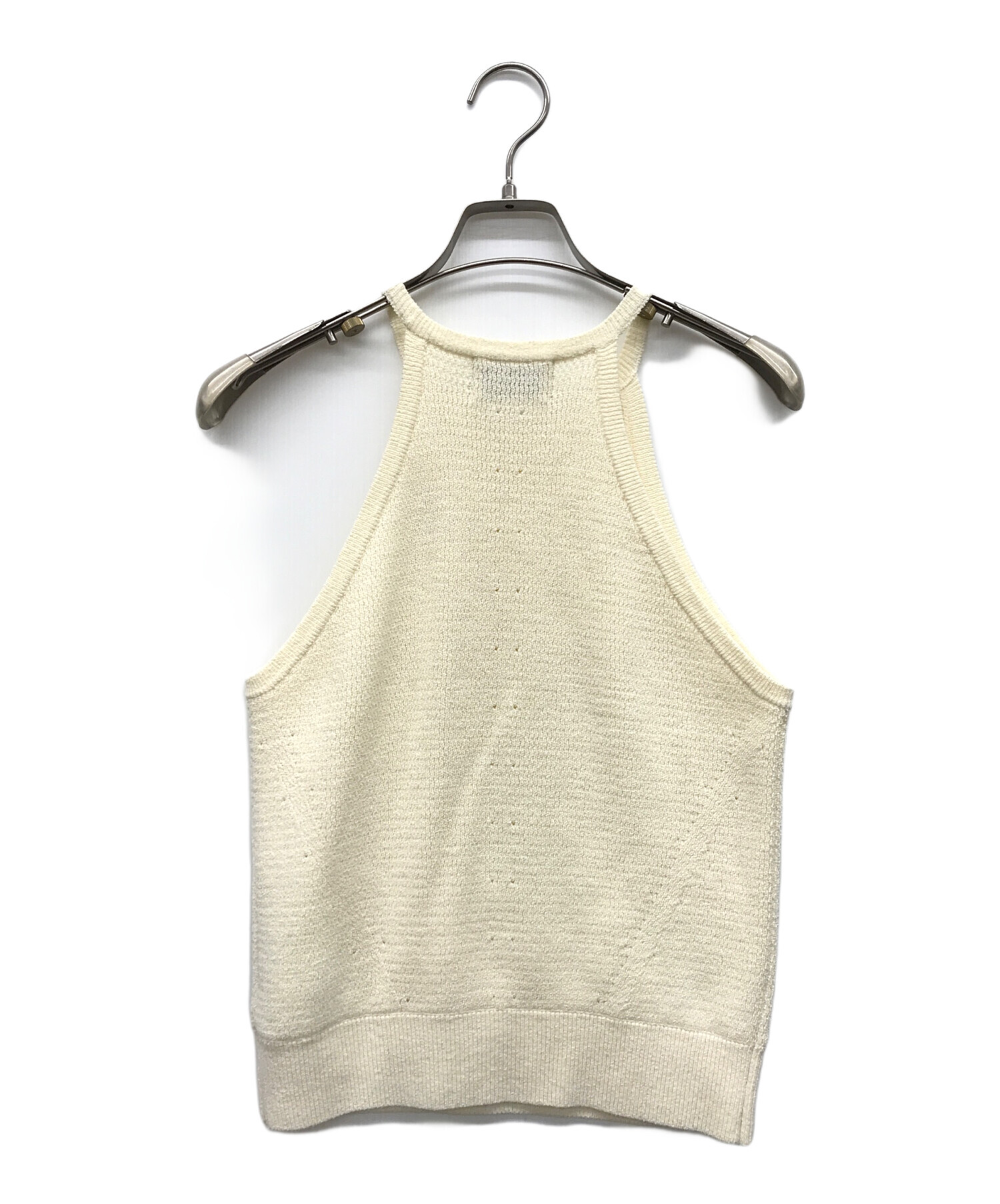 中古・古着通販】CLANE (クラネ) AMERICAN SLEEVE KNIT TOPS ベージュ 