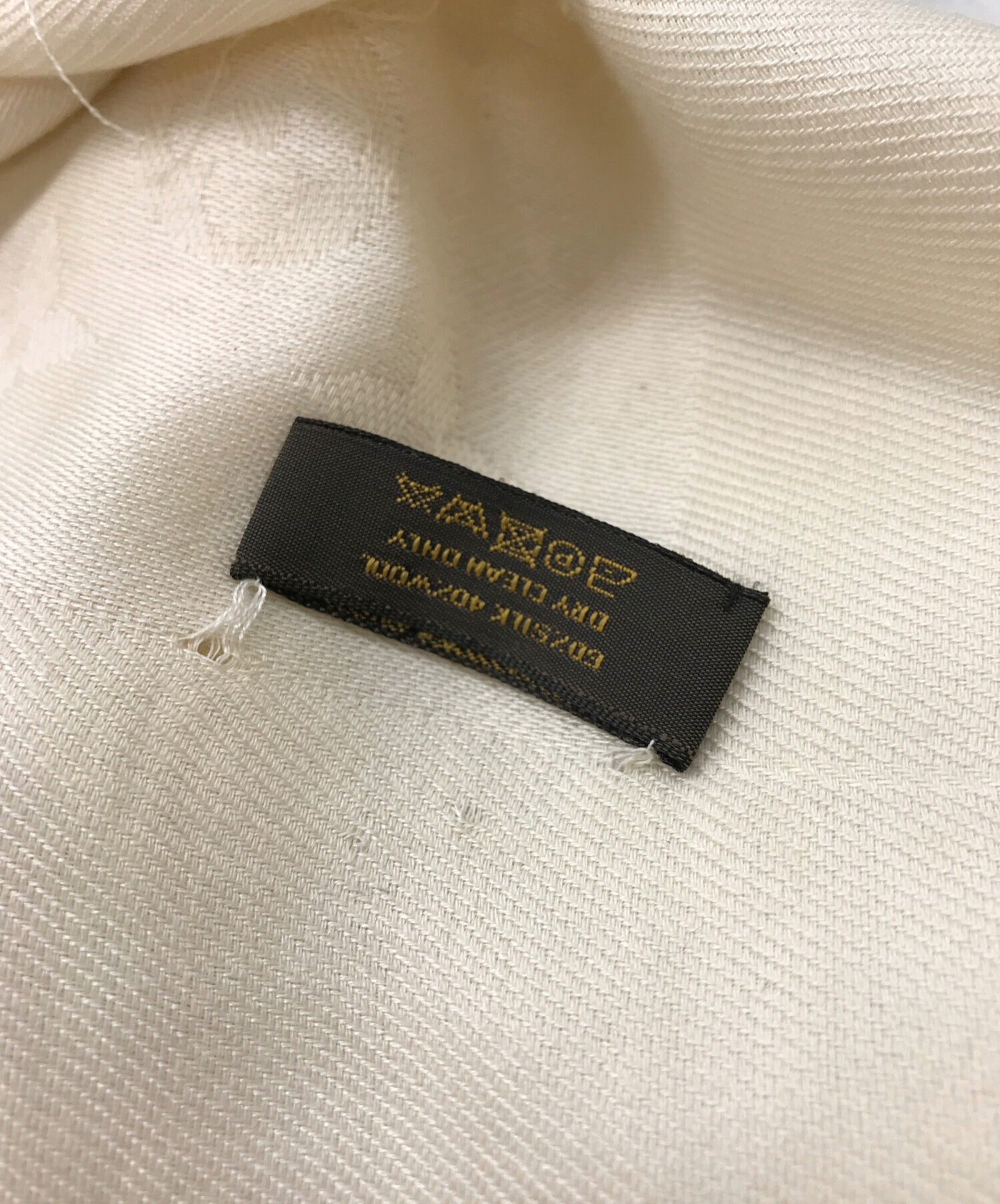 中古・古着通販】LOUIS VUITTON (ルイ ヴィトン) ストール アイボリー