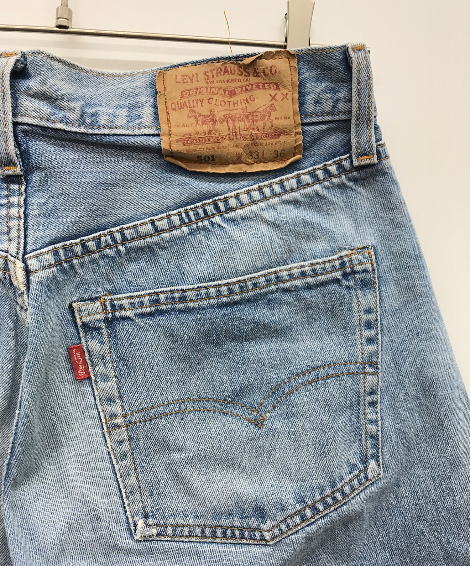 usa製Levi's 501xx ストレートデニム W33 L36 Levi Strauss & Co. 501 XX W33 L36復刻版 【公式通販】