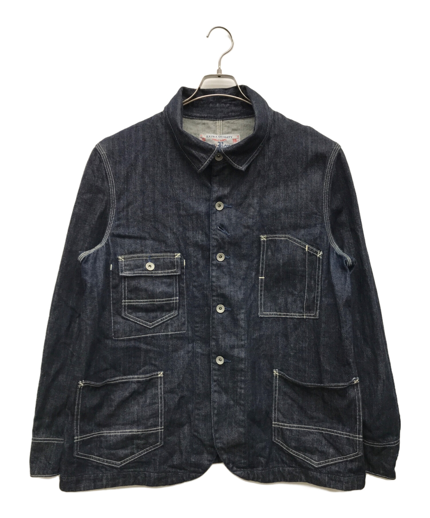 Dry Bones インディゴ ラグ カバーオール ドライボーンズ ジャケット Dry Bones ドライボーンズ デニムジャケット カバーオール ドライ