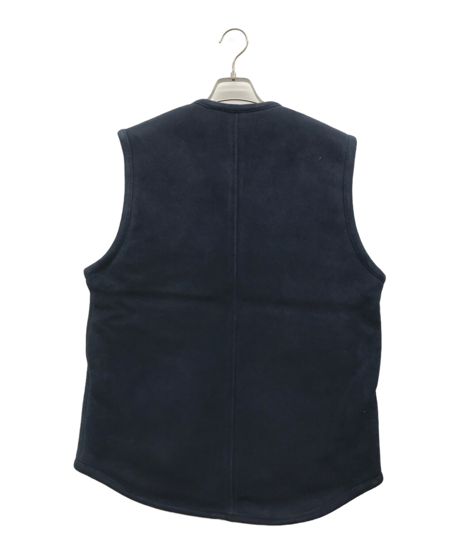 中古・古着通販】Denham (デンハム) ムートンベスト ネイビー サイズ:X