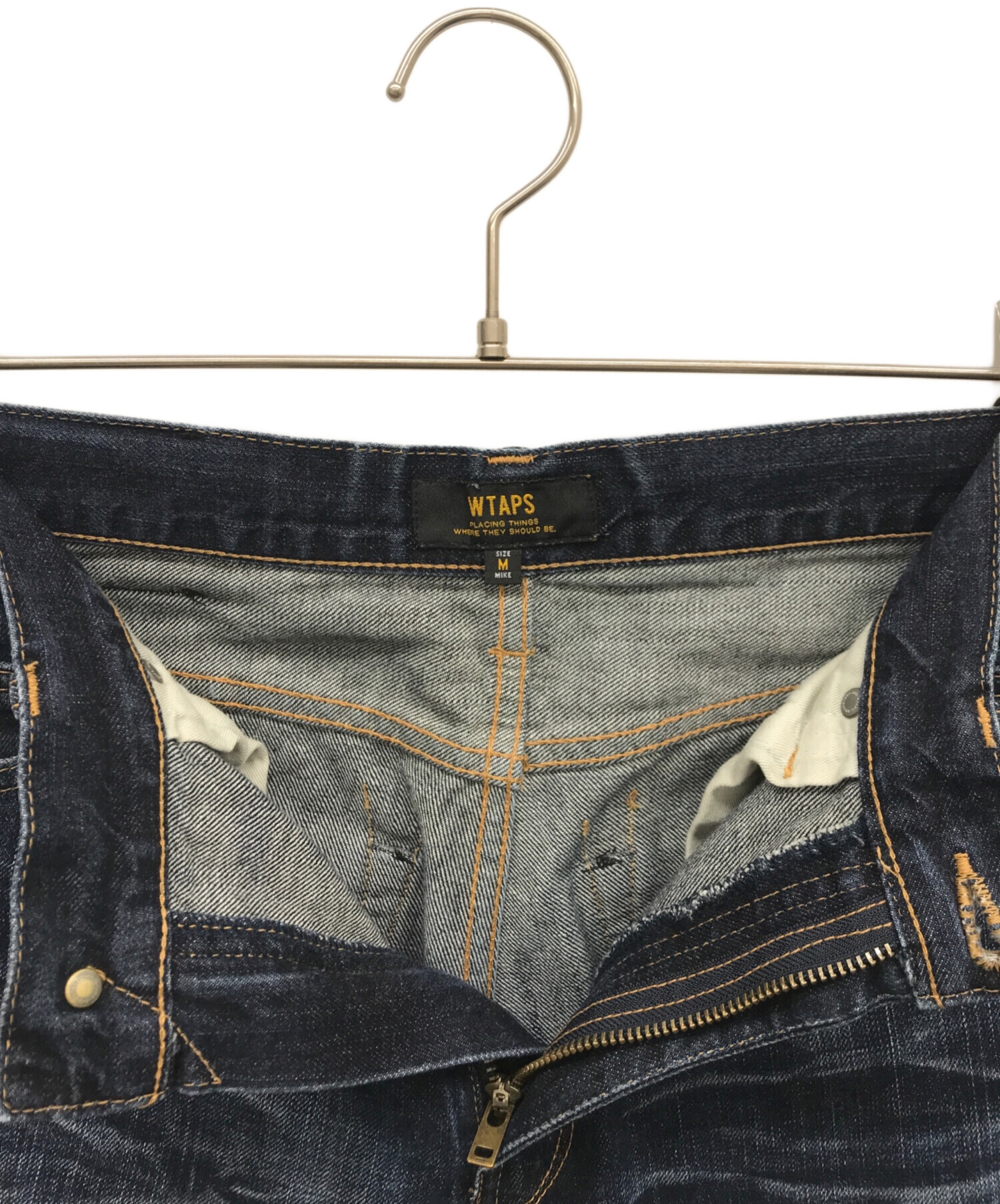 中古・古着通販】WTAPS (ダブルタップス) リペア加工デニムパンツ