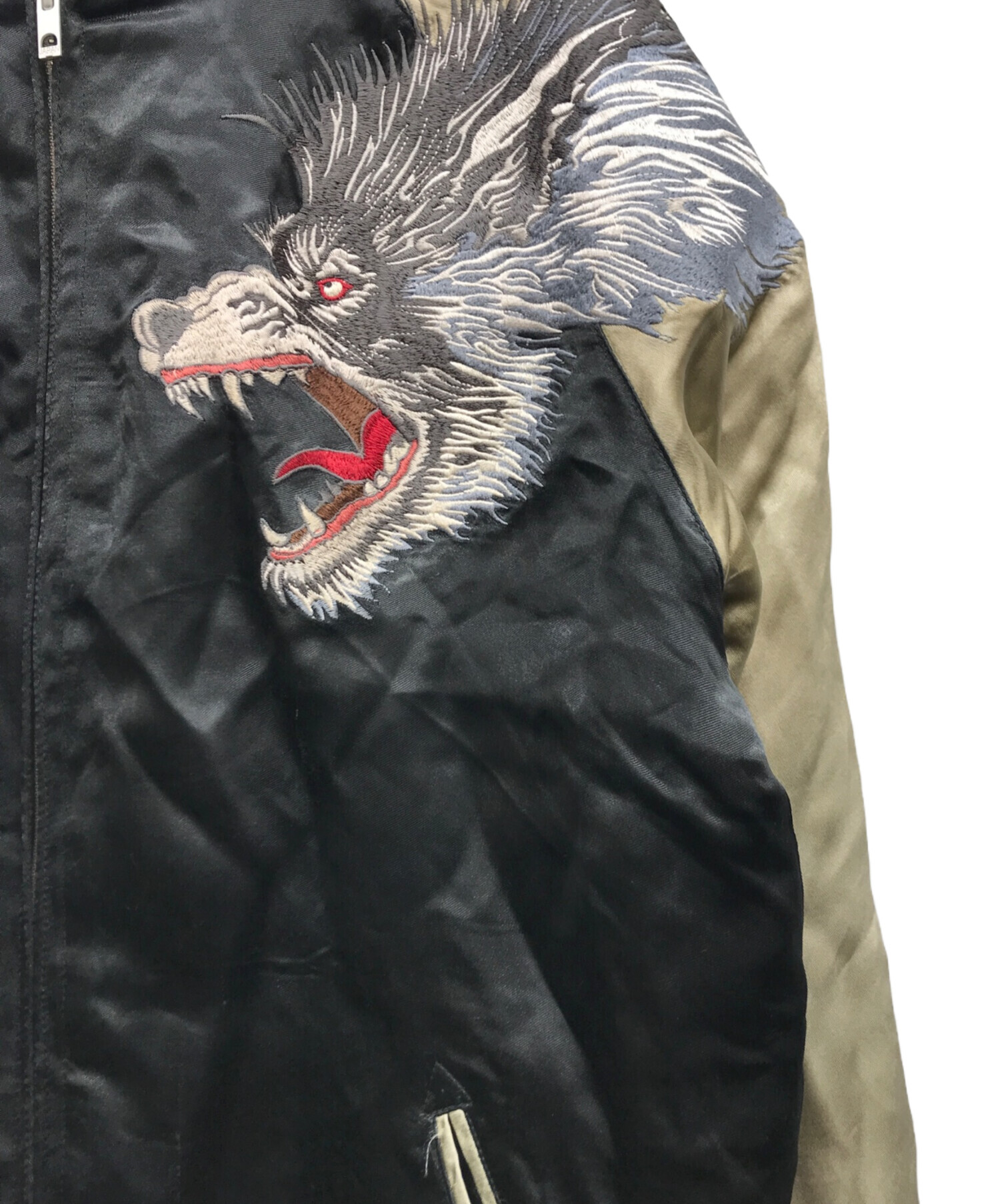 中古・古着通販】satori (サトリ) スカジャン ブラック サイズ:XL