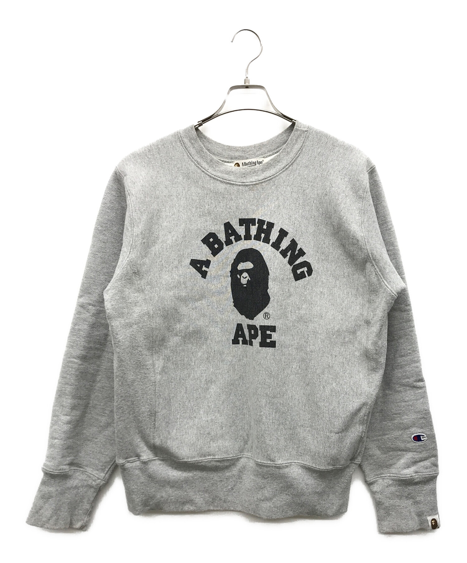 90s 初期 A BATHING APE × Champion リバースウィーブ APE × Champion リバースウィーブ スウェット USA製 ☆チャンピオン