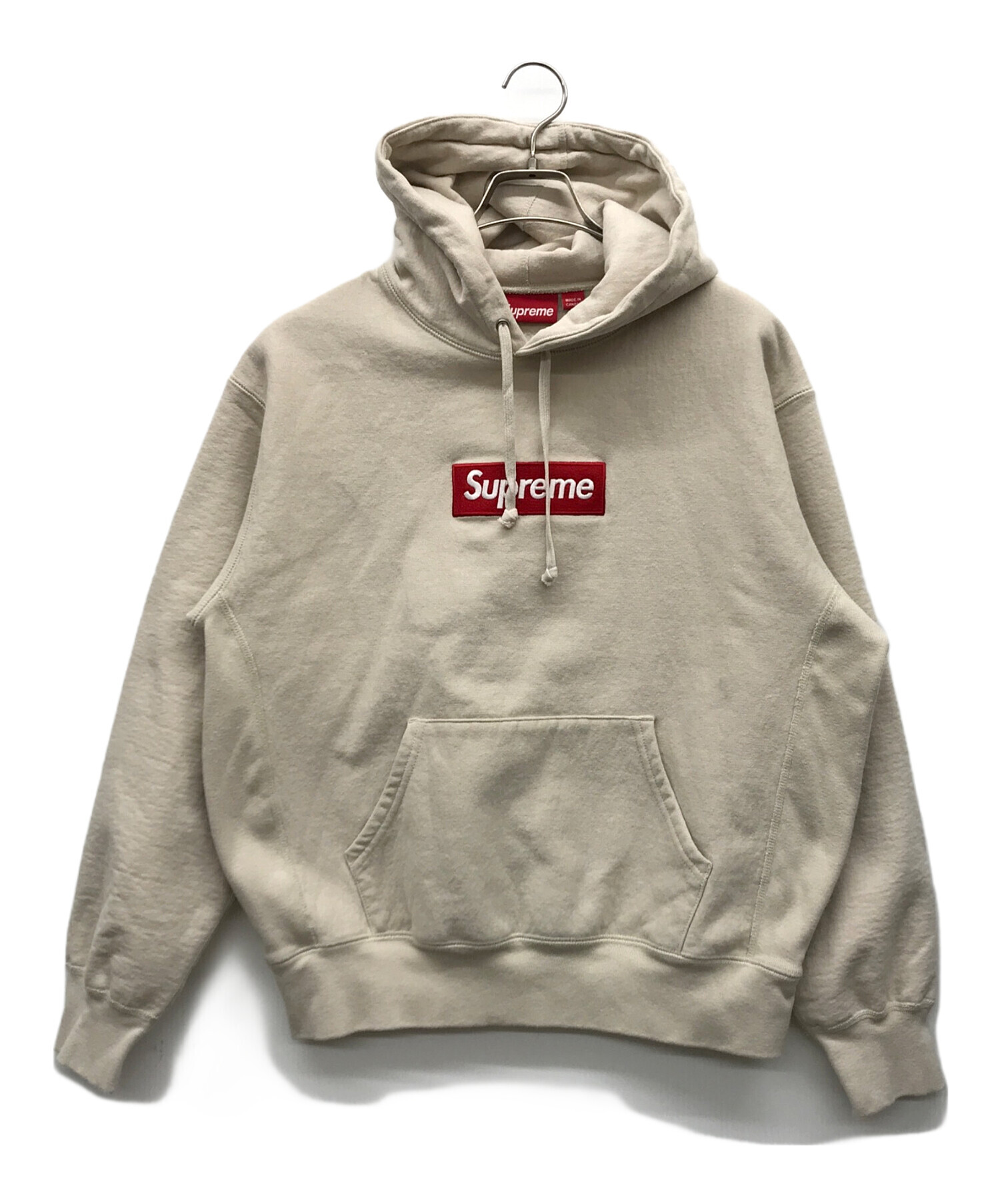 中古・古着通販】SUPREME (シュプリーム) パーカー ベージュ サイズ 