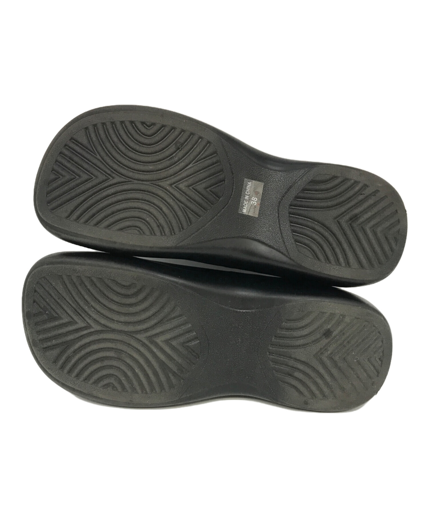 中古・古着通販】TODAYFUL (トゥデイフル) volume sole sabot ブラック