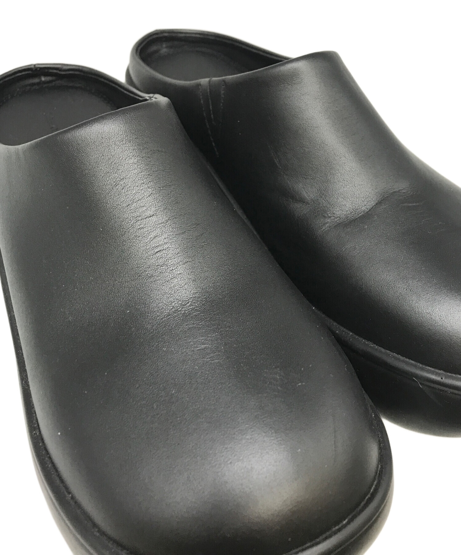 中古・古着通販】TODAYFUL (トゥデイフル) volume sole sabot ブラック