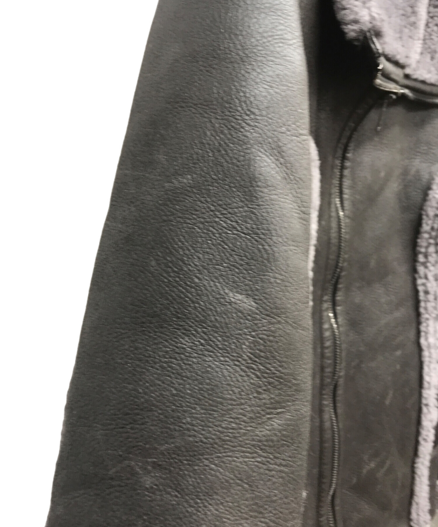 中古・古着通販】DIESEL (ディーゼル) ラムレザームートンジャケット