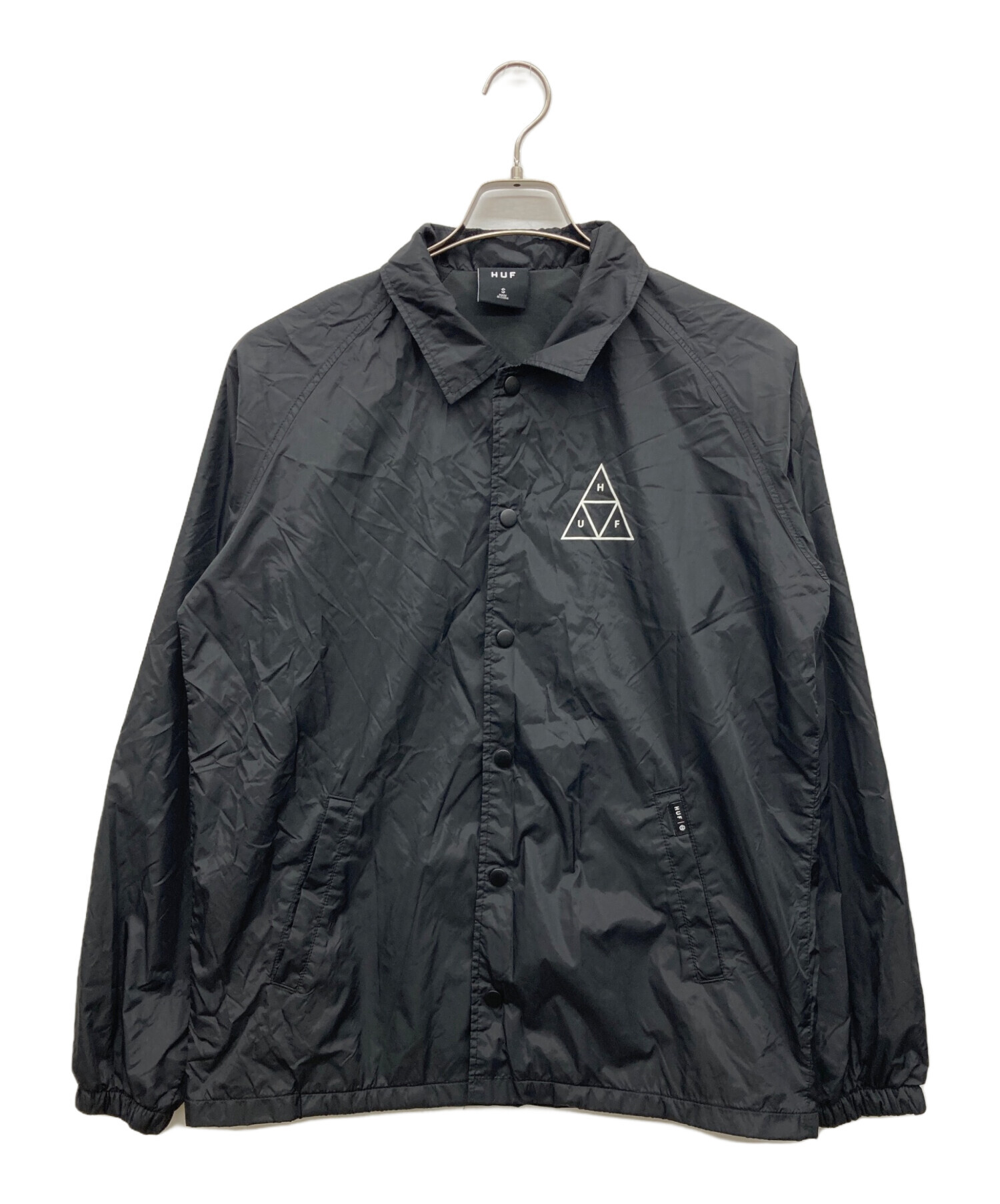 中古・古着通販】HUF (ハフ) ナイロンジャケット ブラック サイズ:S