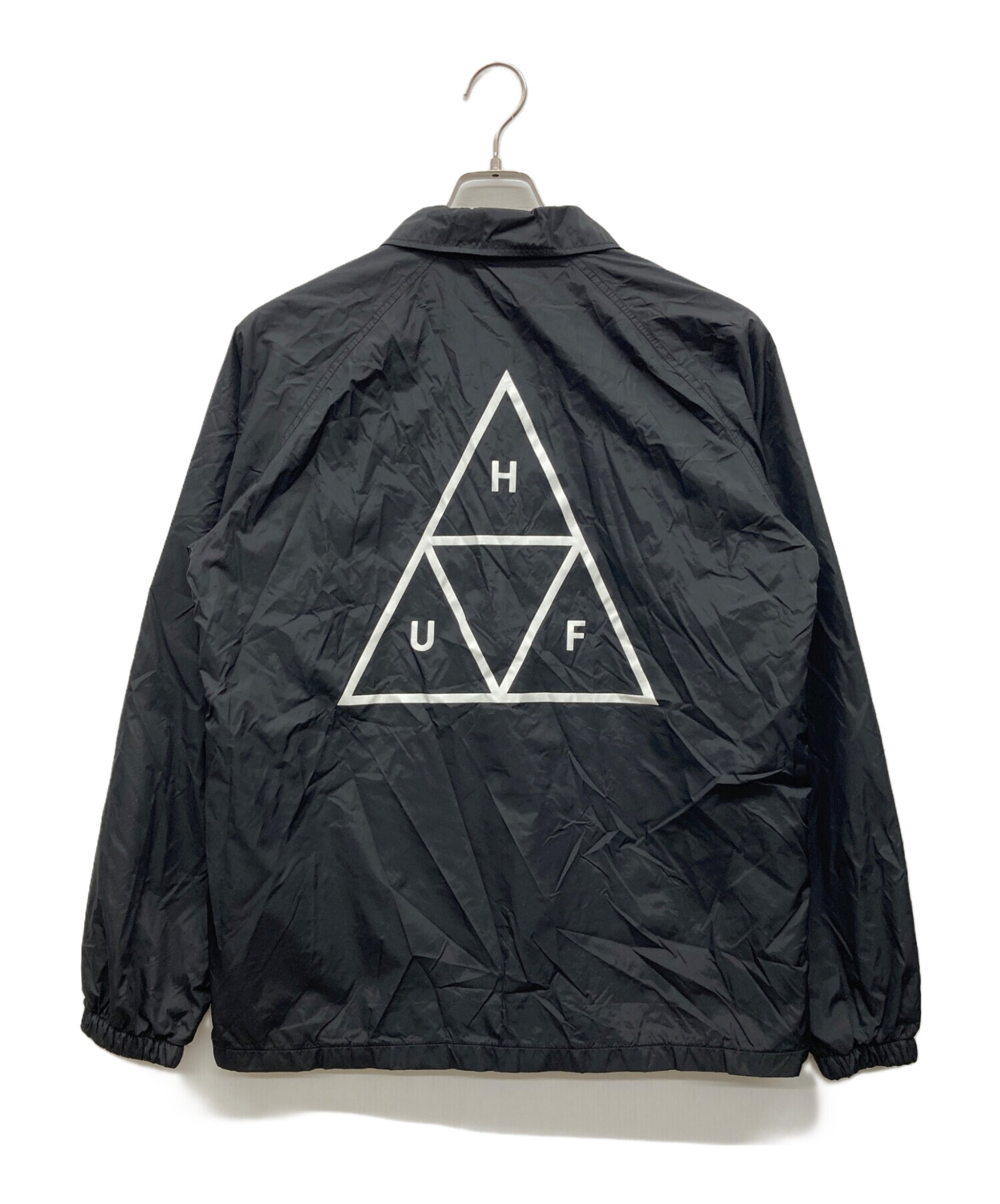 中古・古着通販】HUF (ハフ) ナイロンジャケット ブラック サイズ:S 