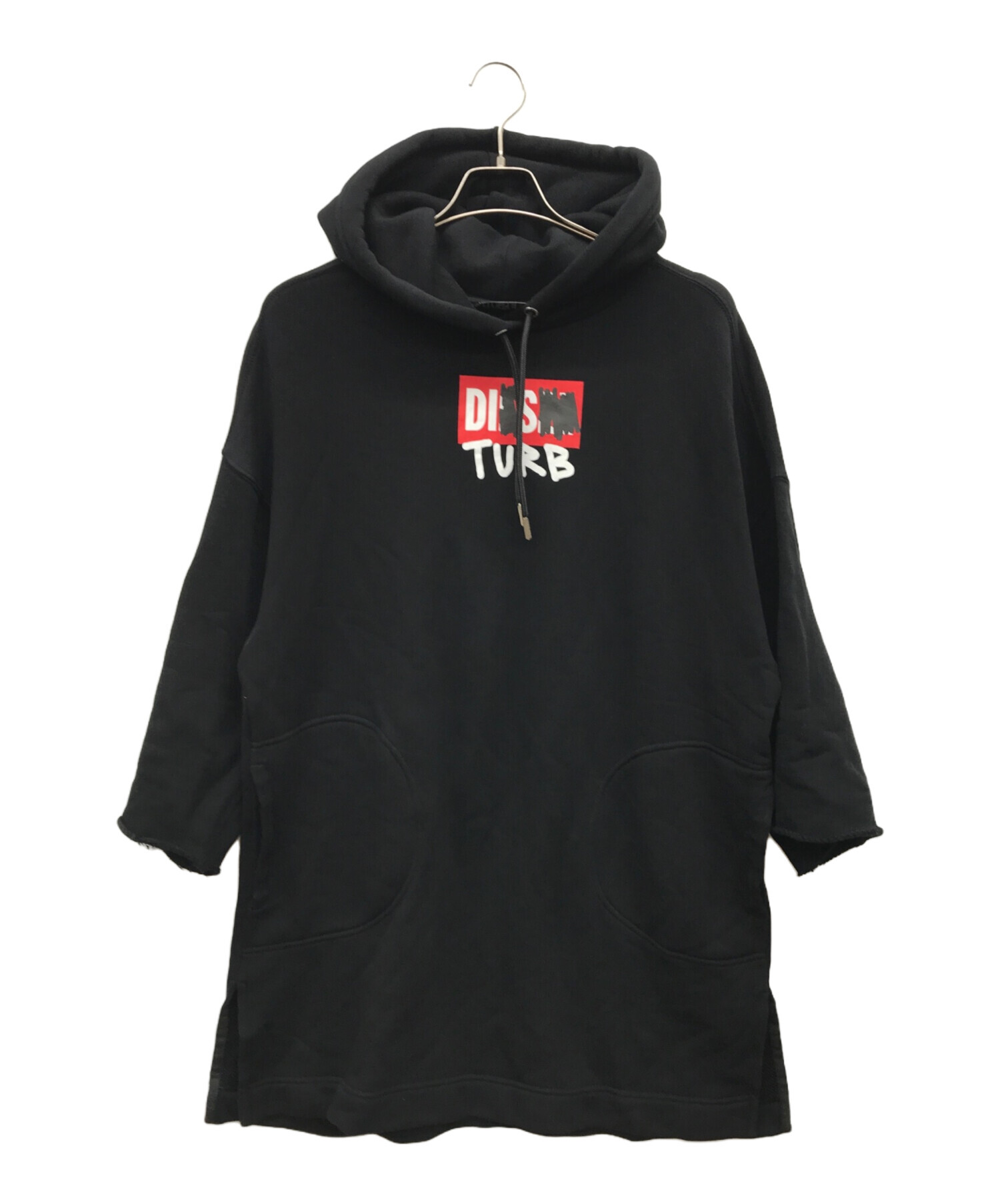 中古・古着通販】DIESEL (ディーゼル) パーカーワンピース ブラック 