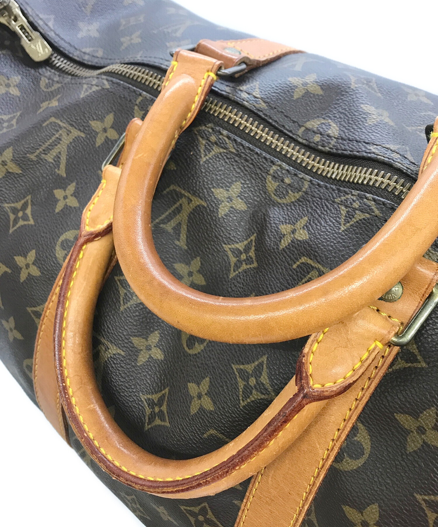 【中古】Louis Vuitton旅行用 ボストンバッグ　キーポル50　総ヌメ革 中古・古着通販】LOUIS VUITTON (ルイ ヴィトン) トラベルバッグ