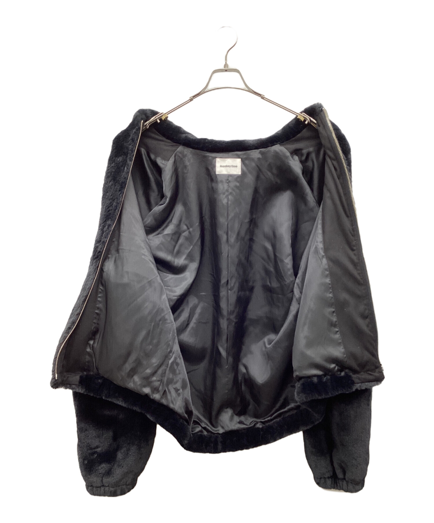 中古・古着通販】MONKEY TIME (モンキータイム) MT FAUX FUR ZIP BLSN